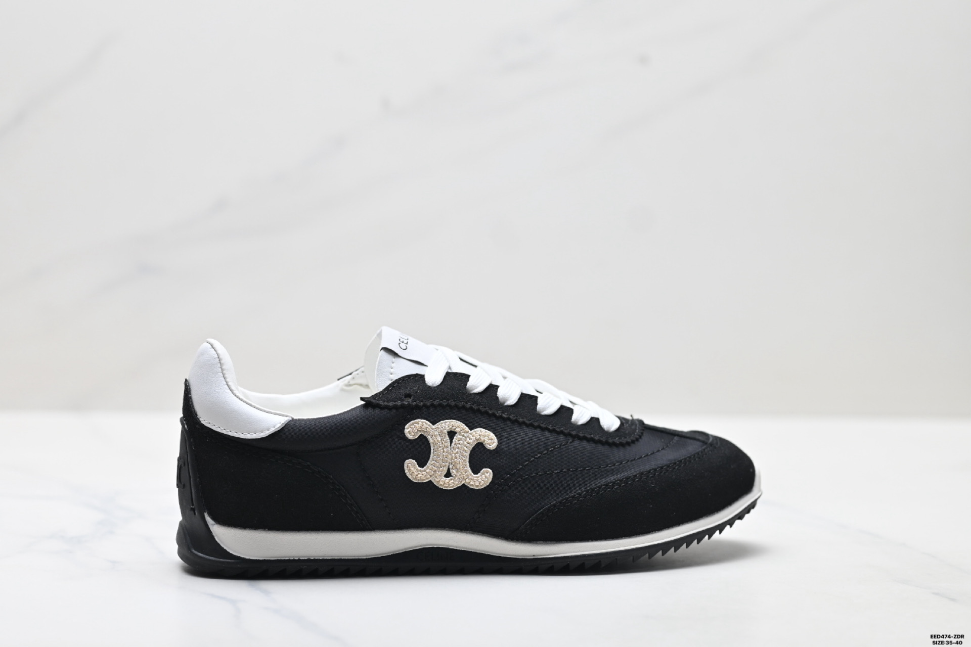 400 CELINE赛琳 Triomphe Racer 小牛皮 圆头系带1cm 低帮 生活休闲鞋女款-Chinese UA Cheap High Quatity Brand Clothes Bags handbags Sneakers wholesale wholesaler seller from China Factory suppliers Fashion Clothing Shoes best Quality Beautiful Price 400 CELINE赛琳 Triomphe Racer 小牛皮 圆头系带1cm 低帮 生活休闲鞋女款