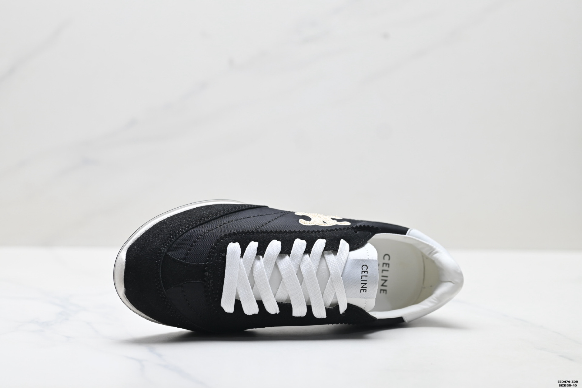 400 CELINE赛琳 Triomphe Racer 小牛皮 圆头系带1cm 低帮 生活休闲鞋女款-Chinese UA Cheap High Quatity Brand Clothes Bags handbags Sneakers wholesale wholesaler seller from China Factory suppliers Fashion Clothing Shoes best Quality Beautiful Price 400 CELINE赛琳 Triomphe Racer 小牛皮 圆头系带1cm 低帮 生活休闲鞋女款