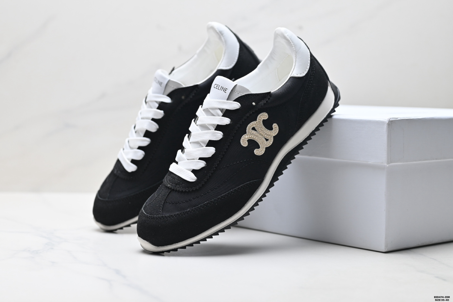 400 CELINE赛琳 Triomphe Racer 小牛皮 圆头系带1cm 低帮 生活休闲鞋女款-Chinese UA Cheap High Quatity Brand Clothes Bags handbags Sneakers wholesale wholesaler seller from China Factory suppliers Fashion Clothing Shoes best Quality Beautiful Price 400 CELINE赛琳 Triomphe Racer 小牛皮 圆头系带1cm 低帮 生活休闲鞋女款