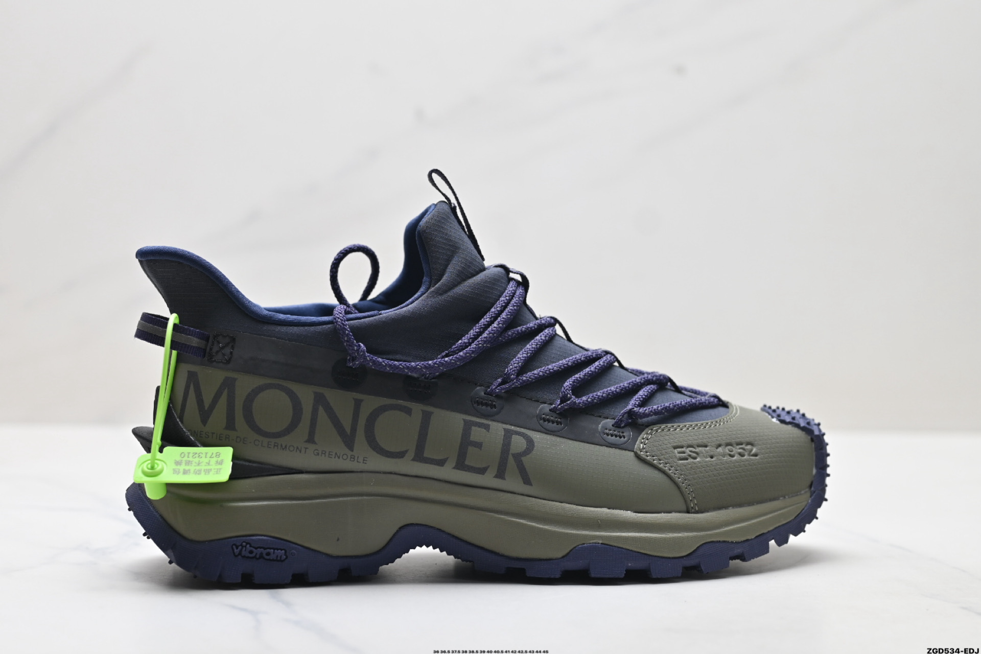 320 Moncler Grenoble Trailgrip Lite2 盟可睐 织物 圆头系带 低帮休闲鞋 鞋 4M00130 M3157001