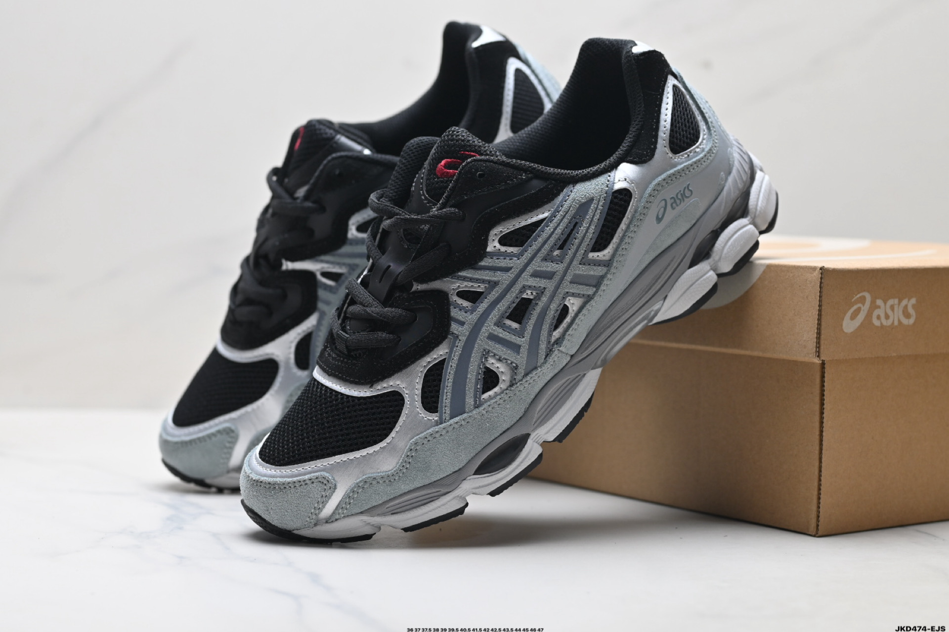 ASICS GEL-N亚瑟士 透气网眼鞋面 配合部分合成革材质 1201A789-001