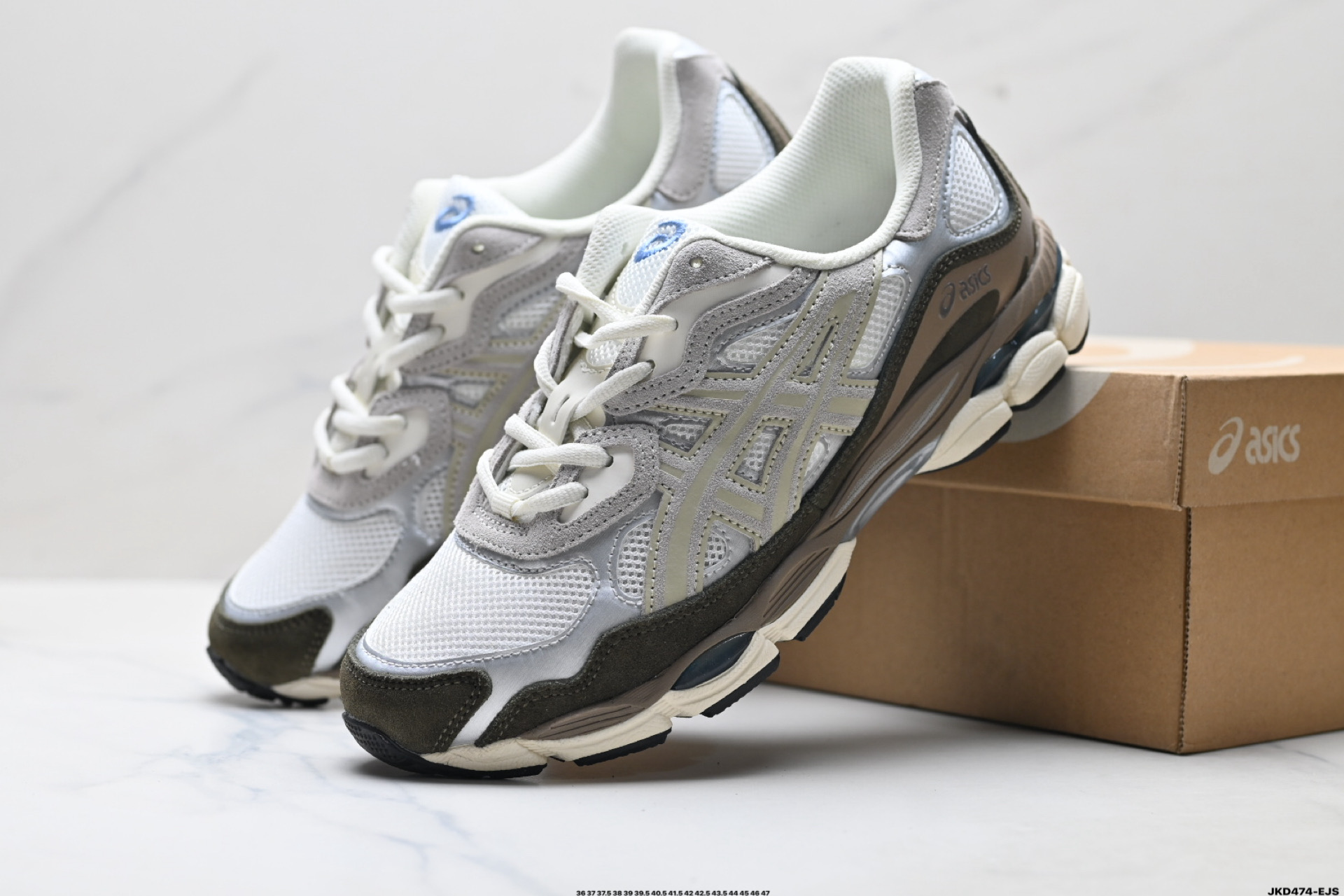 ASICS GEL-N亚瑟士 透气网眼鞋面 配合部分合成革材质 1201A789-001