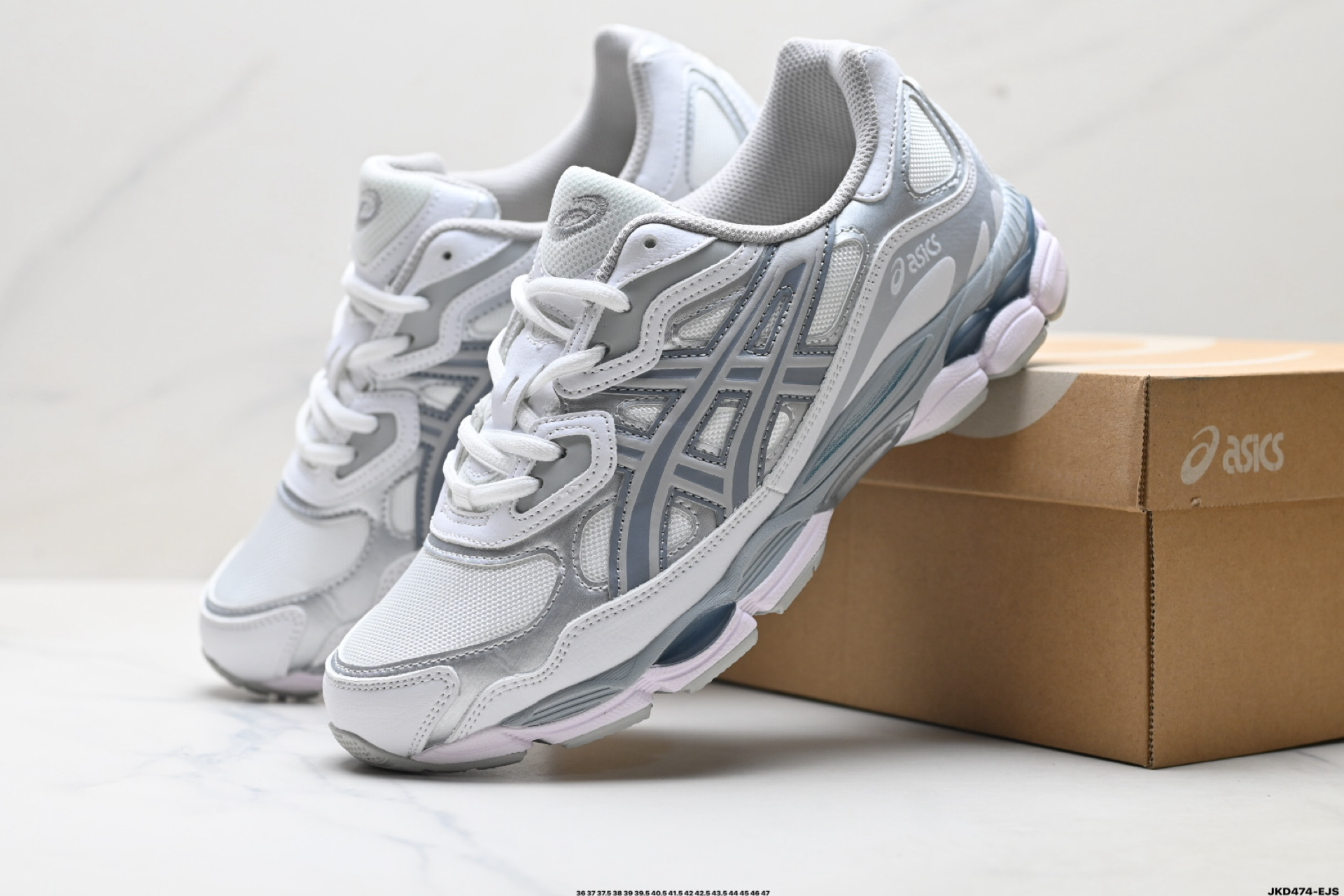 ASICS GEL-N亚瑟士 透气网眼鞋面 配合部分合成革材质 1201A789-001