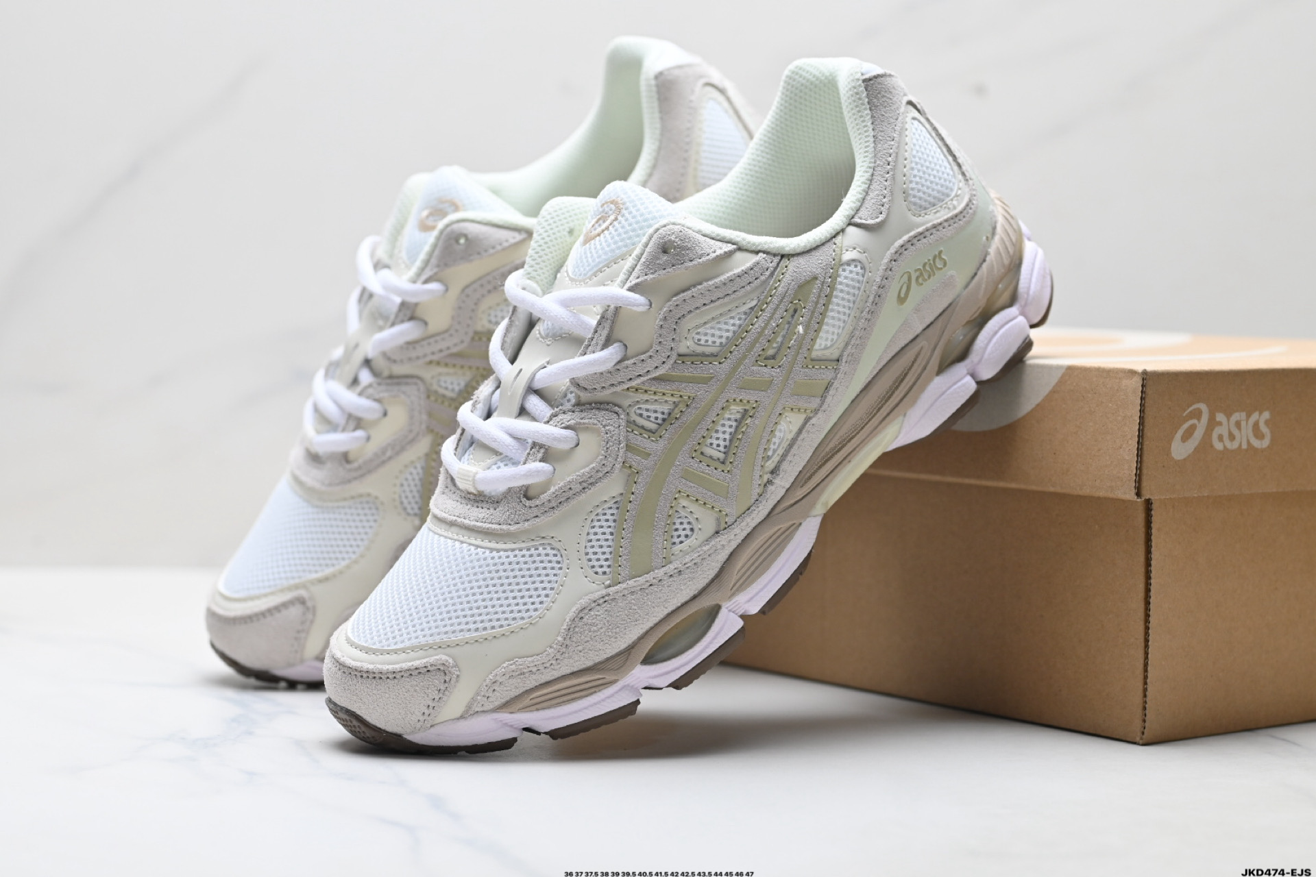 ASICS GEL-N亚瑟士 透气网眼鞋面 配合部分合成革材质 1201A789-001