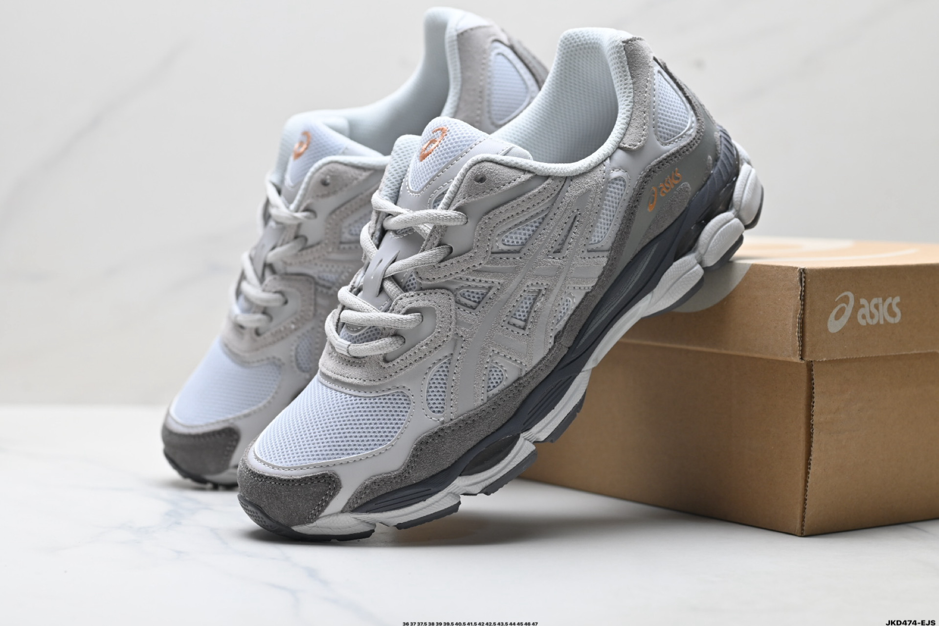 ASICS GEL-N亚瑟士 透气网眼鞋面 配合部分合成革材质 1201A789-001