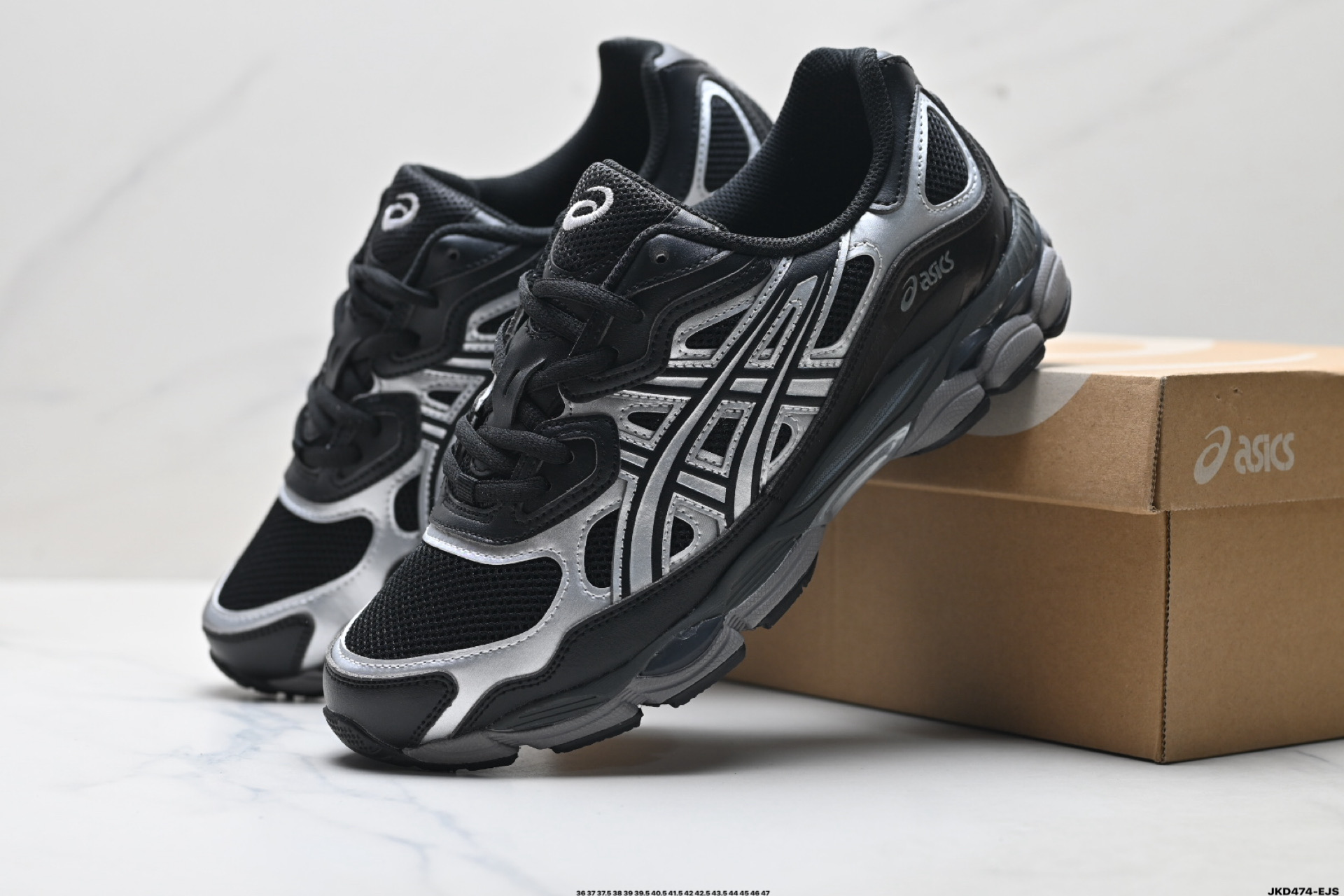 ASICS GEL-N亚瑟士 透气网眼鞋面 配合部分合成革材质 1201A789-001