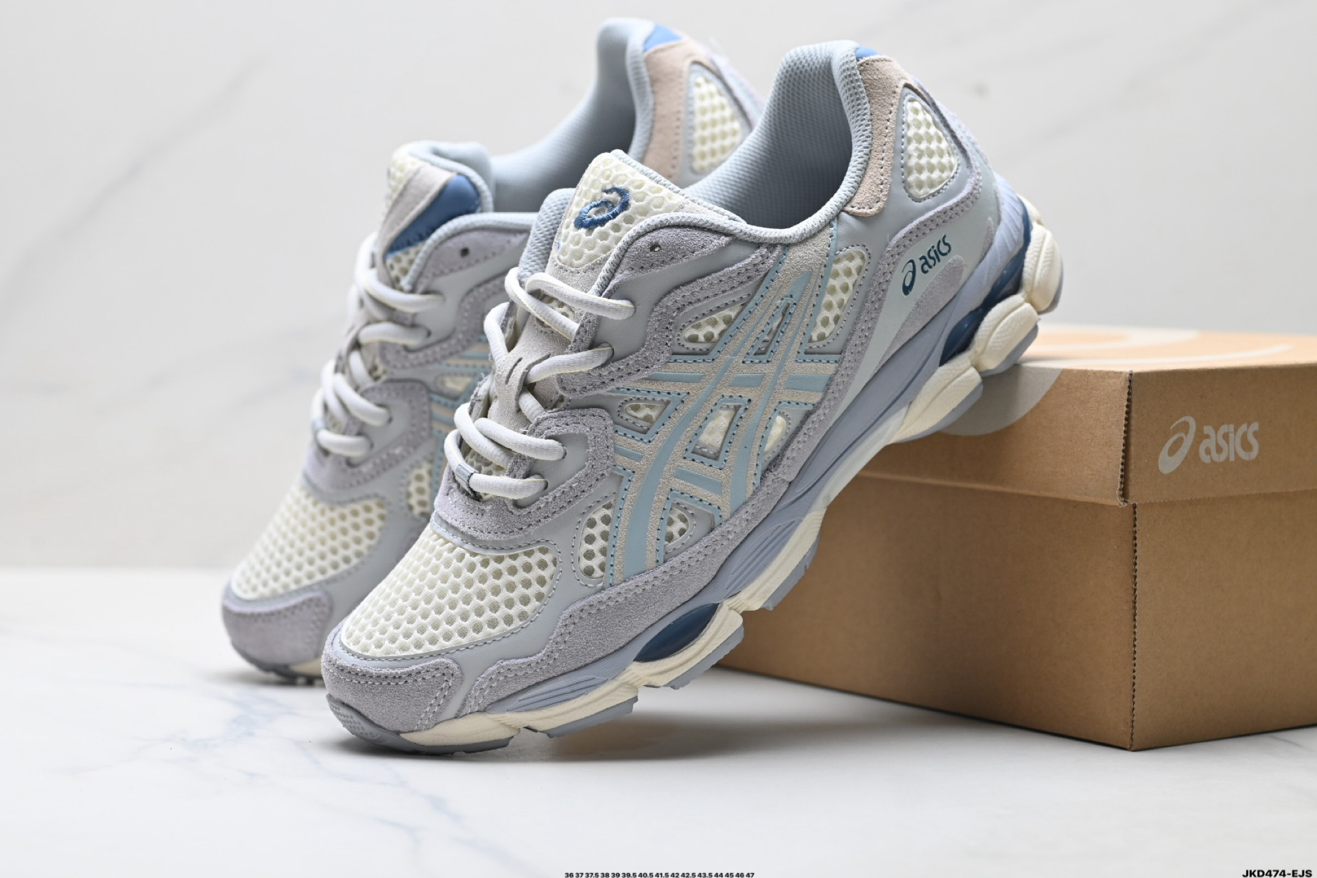 ASICS GEL-N亚瑟士 透气网眼鞋面 配合部分合成革材质 1201A789-001
