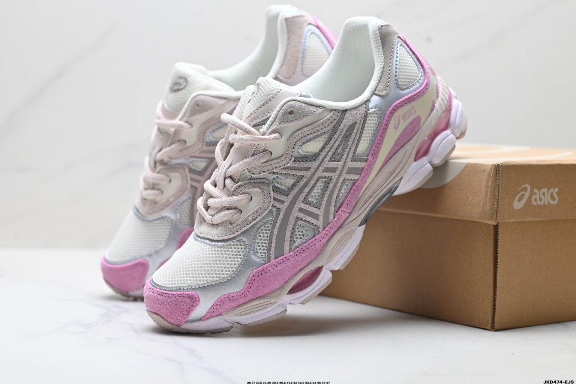ASICS GEL-N亚瑟士 透气网眼鞋面 配合部分合成革材质 1201A789-001