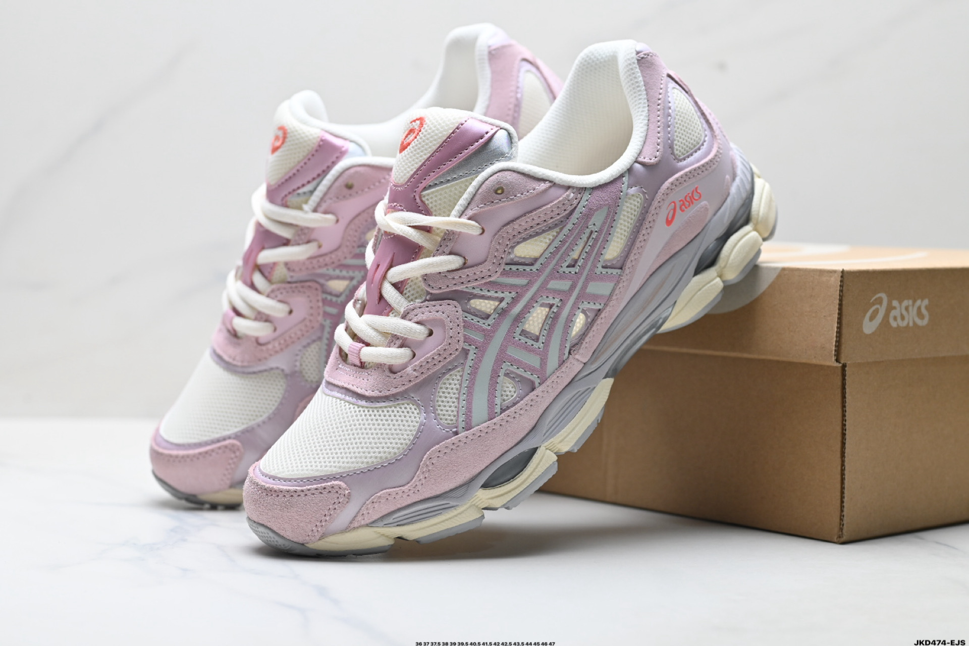 ASICS GEL-N亚瑟士 透气网眼鞋面 配合部分合成革材质 1201A789-001