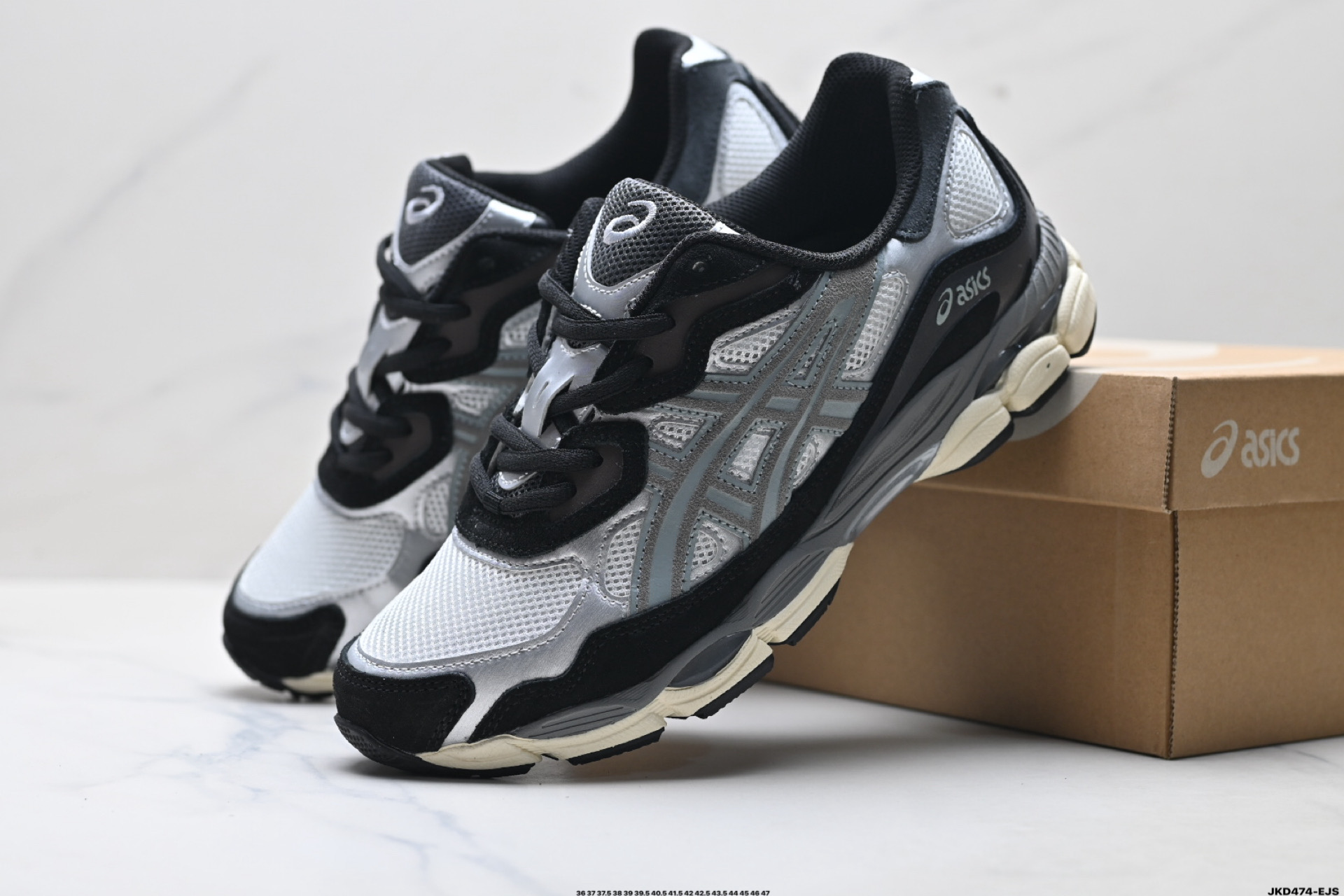 ASICS GEL-N亚瑟士 透气网眼鞋面 配合部分合成革材质 1201A789-001