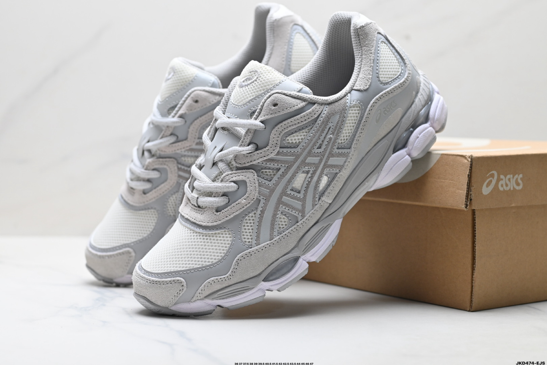 ASICS GEL-N亚瑟士 透气网眼鞋面 配合部分合成革材质 1201A789-001