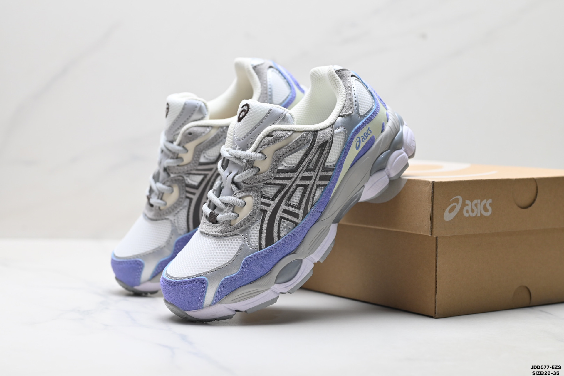 童鞋Asics Gel-N亚瑟士 透气运动鞋 网眼鞋面 1203A953-100 童鞋Asics Gel-N亚瑟士 透气运动鞋 网眼鞋面 1203A953-100