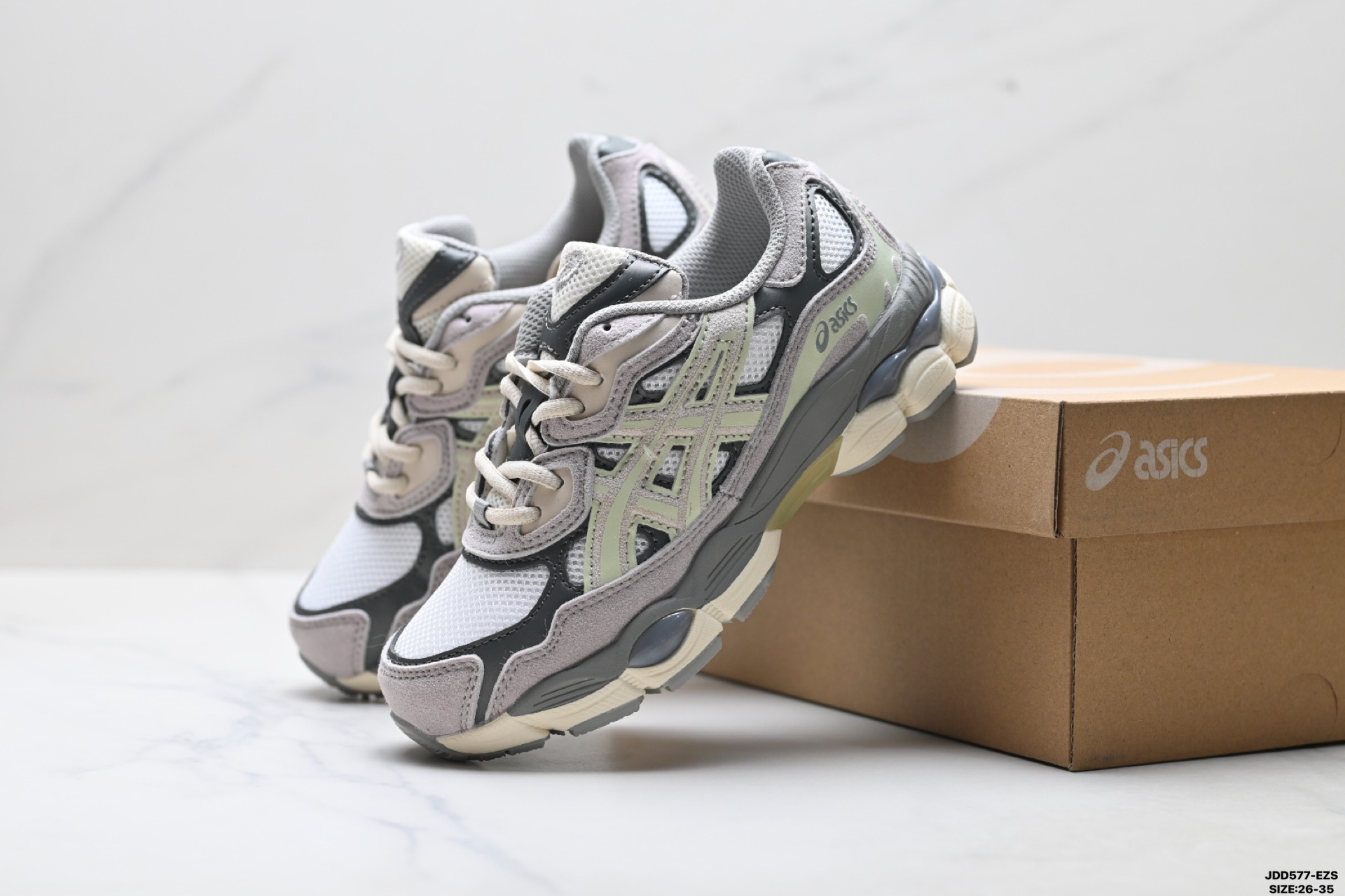 童鞋Asics Gel-N亚瑟士 透气运动鞋 网眼鞋面 1203A953-100 童鞋Asics Gel-N亚瑟士 透气运动鞋 网眼鞋面 1203A953-100