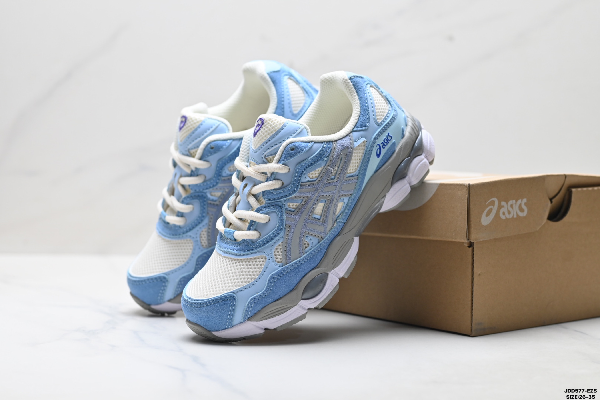 童鞋Asics Gel-N亚瑟士 透气运动鞋 网眼鞋面 1203A953-100 童鞋Asics Gel-N亚瑟士 透气运动鞋 网眼鞋面 1203A953-100