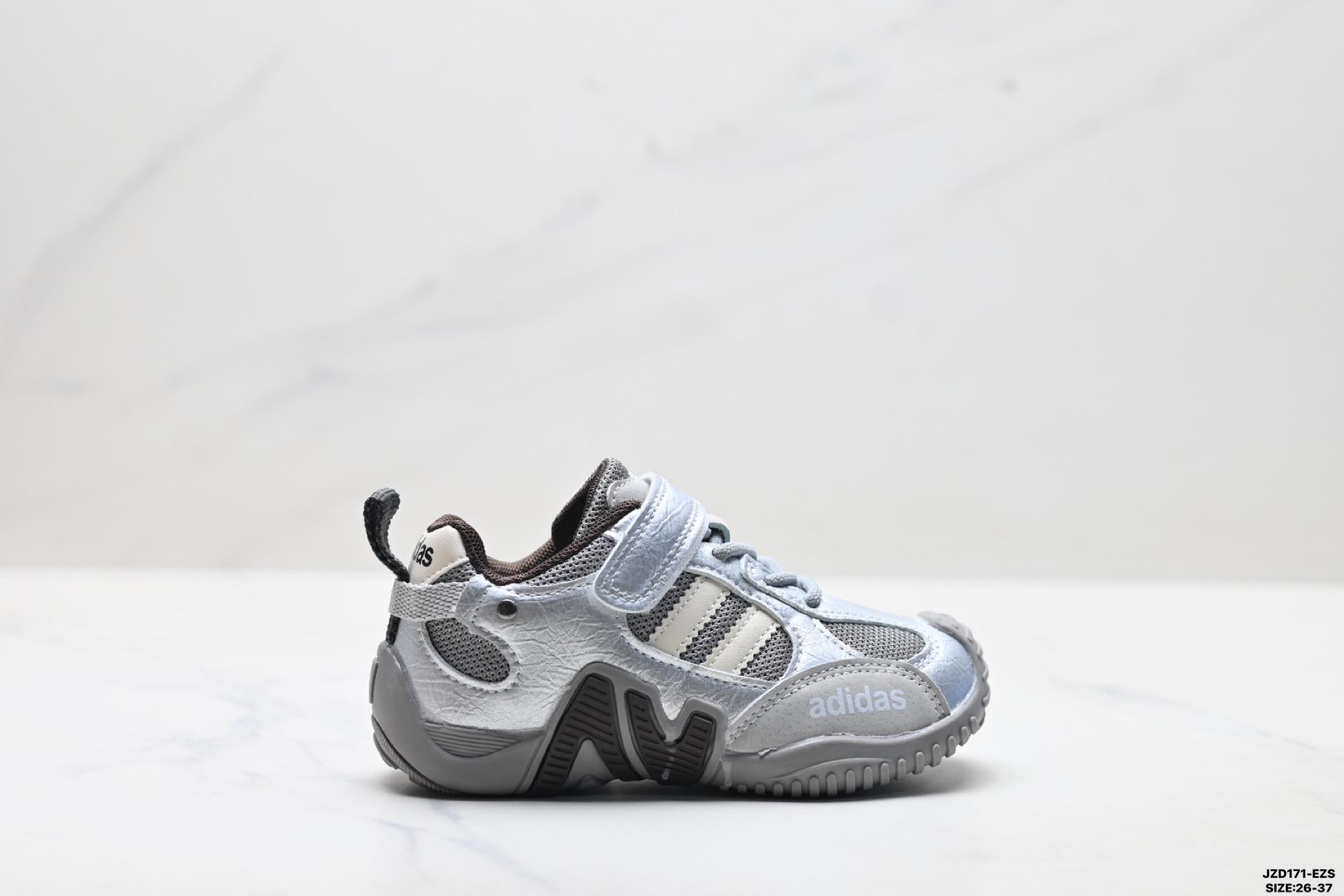 NO:763001,Children's Shoes 2026 Spring and Autumn New Children's Moral Training Shoes Mesh Breathable Velcro Sports Shoes Boys and Girls Shoes Soft Bottom Size: 26-37 lD: JZD171-EZS, Adidas, sneakers,19860909童鞋2026春秋季新款儿童德训鞋网面透气魔术贴运动鞋男童女童鞋子软底 尺码:26-37 lD:JZD171-EZS,阿迪达斯,sneakers,,Children's