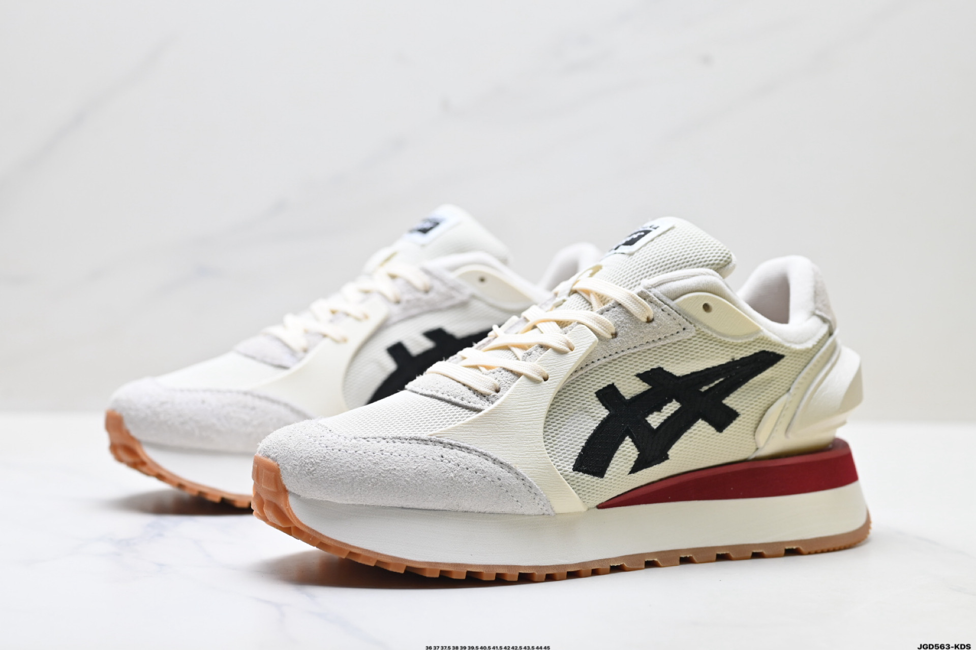 200 Onitsuka Tiger鬼塚虎 Moage Co 时尚厚底 低帮 休闲城市通勤 跑步鞋 1183B555-200