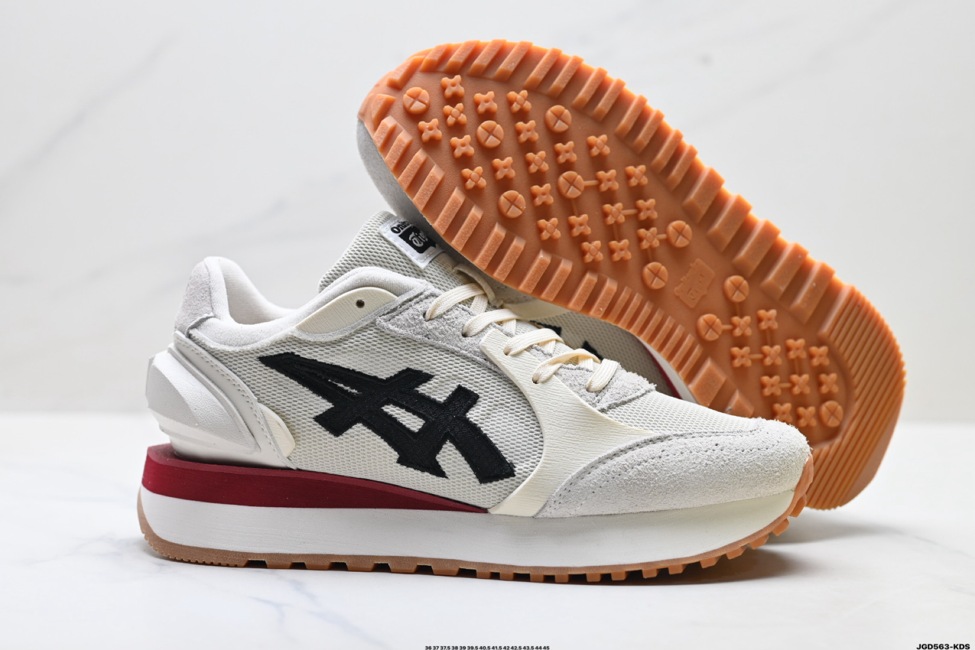 200 Onitsuka Tiger鬼塚虎 Moage Co 时尚厚底 低帮 休闲城市通勤 跑步鞋 1183B555-200