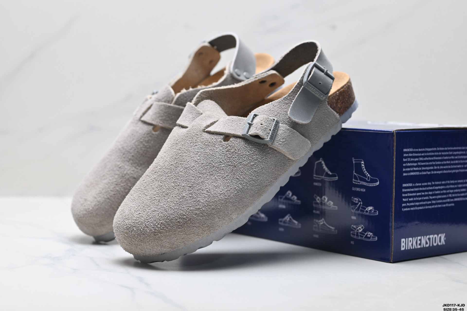 180 Birkenstock Boston Shearling 简约时尚 舒适百搭 耐磨防滑 半包勃肯休闲鞋 1028825