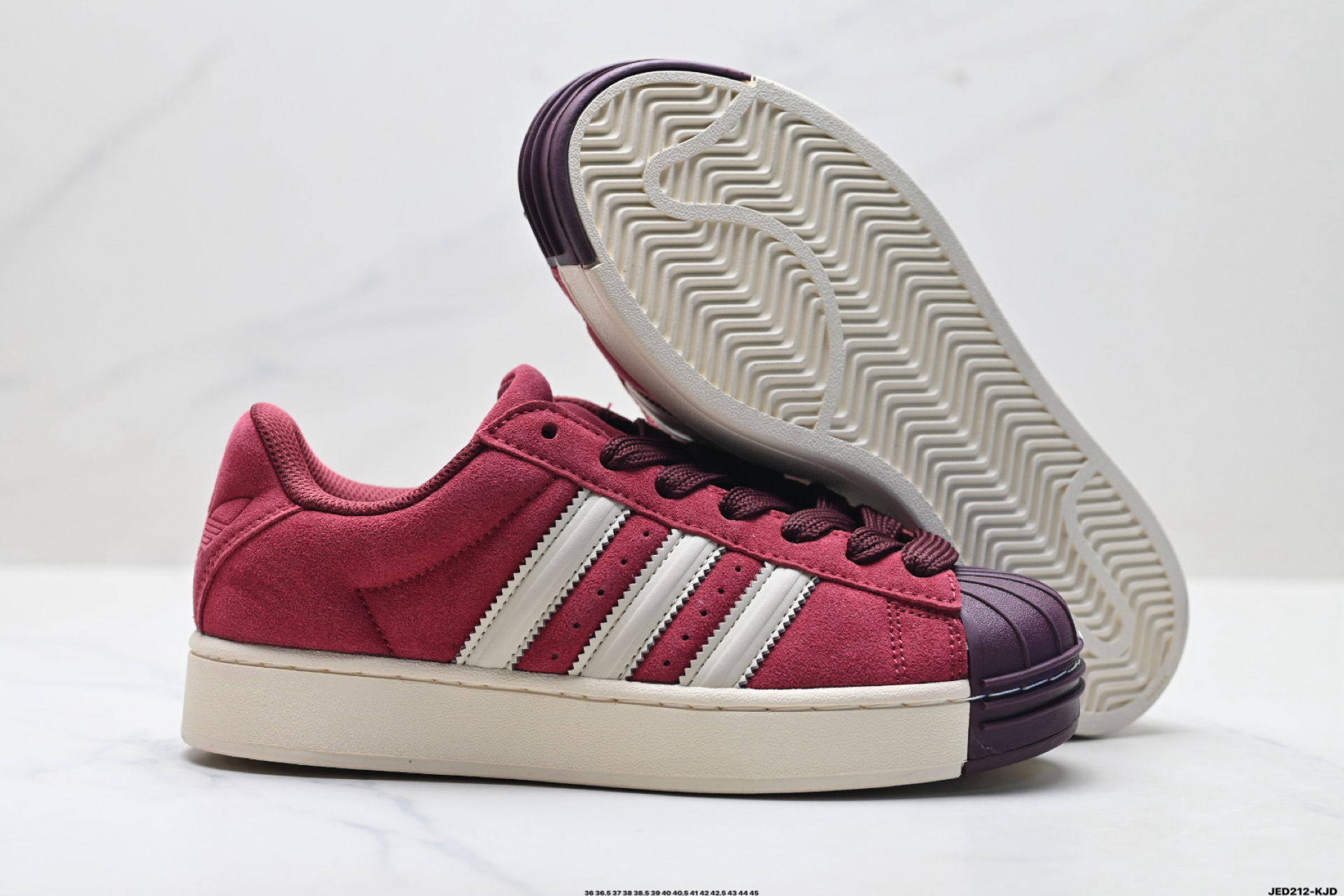 170 Adidas Originals Superstar XLG 阿迪达斯 贝壳头系列低帮厚底松糕经典百搭休闲运动板鞋 KI3563