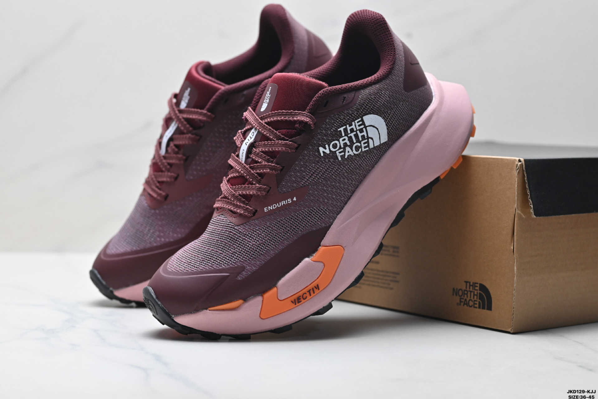 180 北面THE NORTH FACE VECTIV ENDURIS 4 柔软舒适防滑耐磨 低帮 越野跑步鞋 NFOA8DA