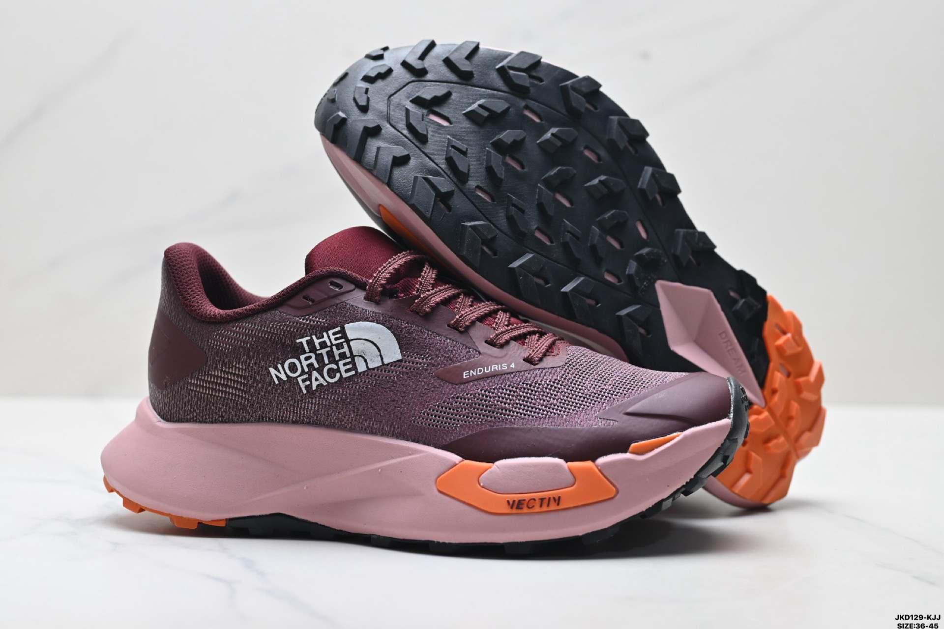 180 北面THE NORTH FACE VECTIV ENDURIS 4 柔软舒适防滑耐磨 低帮 越野跑步鞋 NFOA8DA