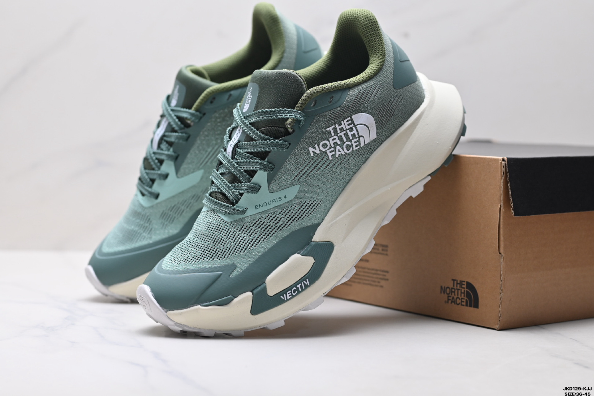 180 北面THE NORTH FACE VECTIV ENDURIS 4 柔软舒适防滑耐磨 低帮 越野跑步鞋 NFOA8DA