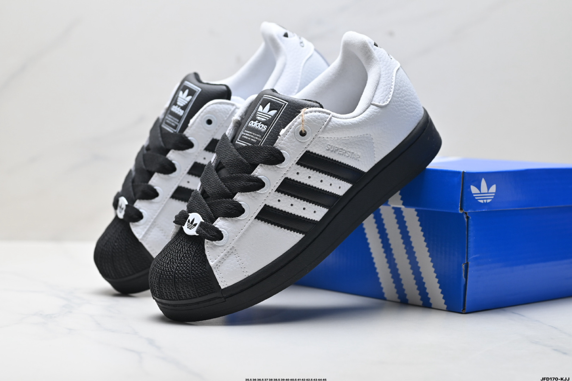190 Adidas Originals Superstar XLG 阿迪达斯 贝壳头系列低帮厚底松糕经典百搭休闲运动板鞋 JQ0313-Chinese UA Cheap High Quatity Brand Clothes Bags handbags Sneakers wholesale wholesaler seller from China Factory suppliers Fashion Clothing Shoes best Quality Beautiful Price 190 Adidas Originals Superstar XLG 阿迪达斯 贝壳头系列低帮厚底松糕经典百搭休闲运动板鞋 JQ0313