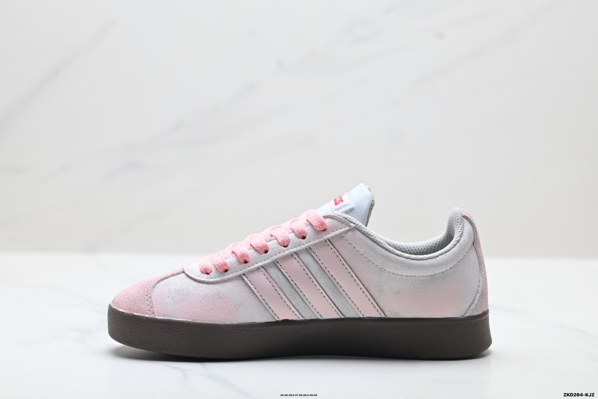 290 Adidas Vl Court Classic ‘DIY’定制 阿迪达斯 运动休闲 低帮德训T头鞋 HQ1802