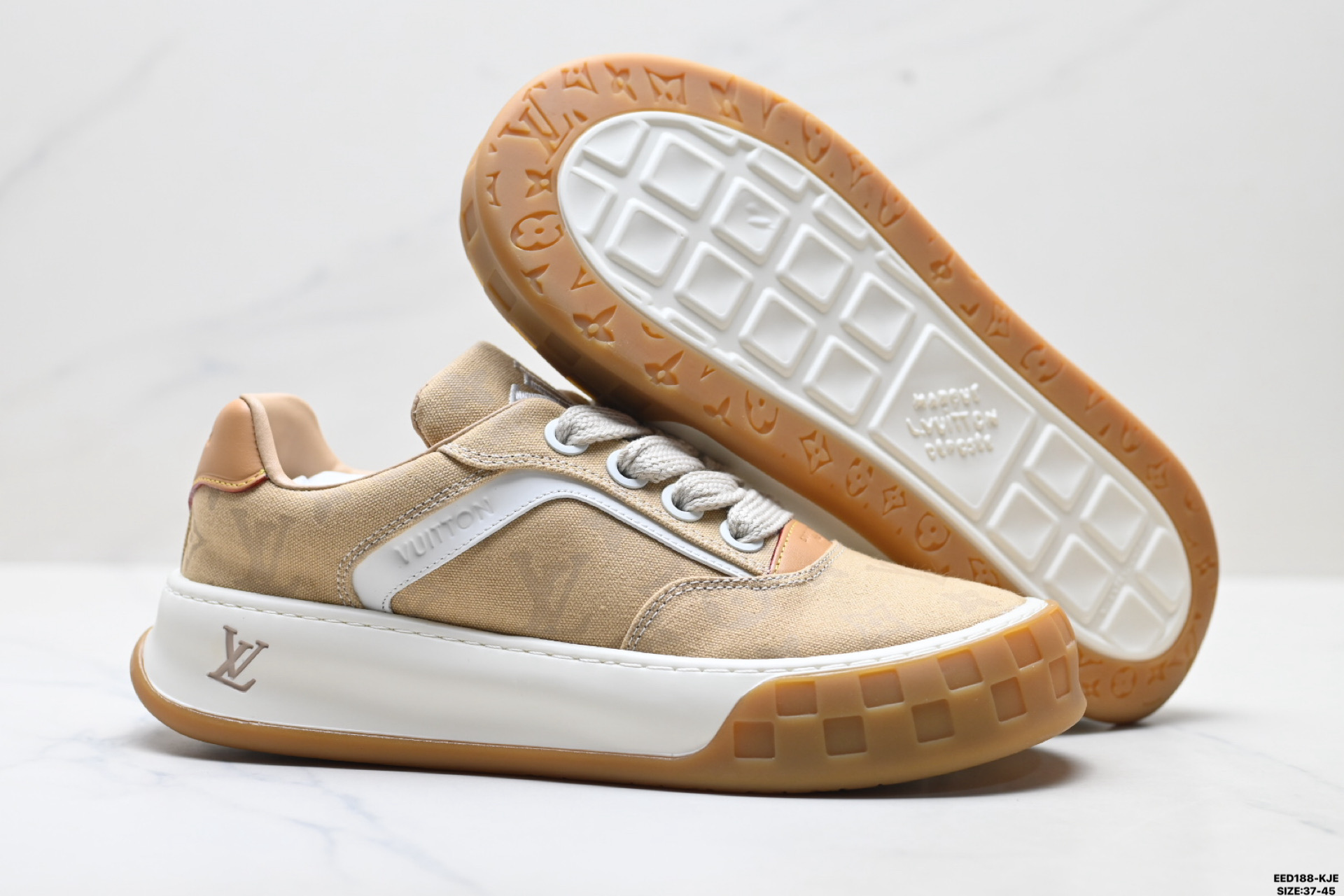 400 纯原Louis Vuitton Tilted 绒面小牛皮 路易威登 休闲运动文化百搭板鞋