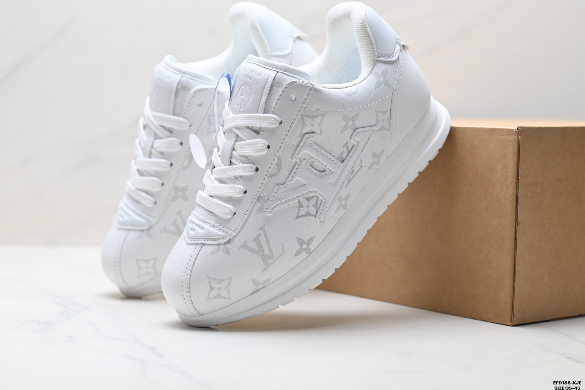 430 纯原Louis Vuitton Buttersoft 路易威登 牛皮革 圆头系带 低帮休闲鞋