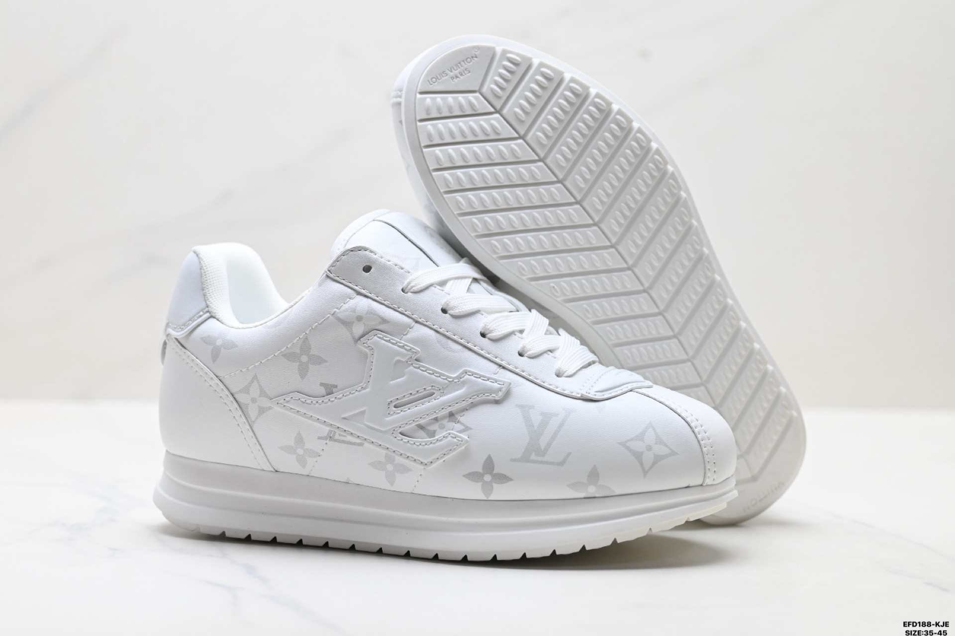 430 纯原Louis Vuitton Buttersoft 路易威登 牛皮革 圆头系带 低帮休闲鞋