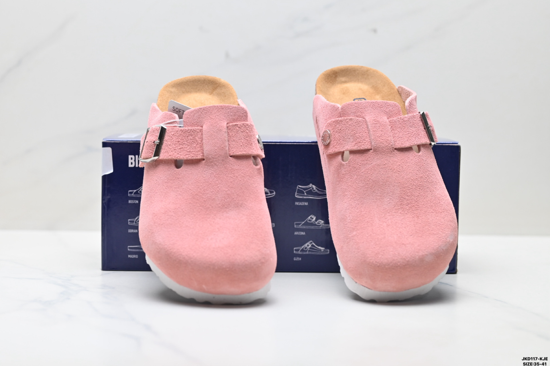 180 Birkenstock Boston Shearling 简约时尚 舒适百搭 耐磨防滑 半包勃肯休闲鞋 0560771