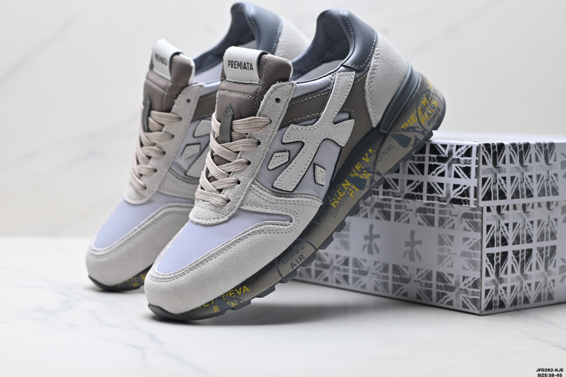 190 PREMIATA 牛剖层革 舒适 时尚 经典涂鸦 简约 低帮 生活休闲鞋