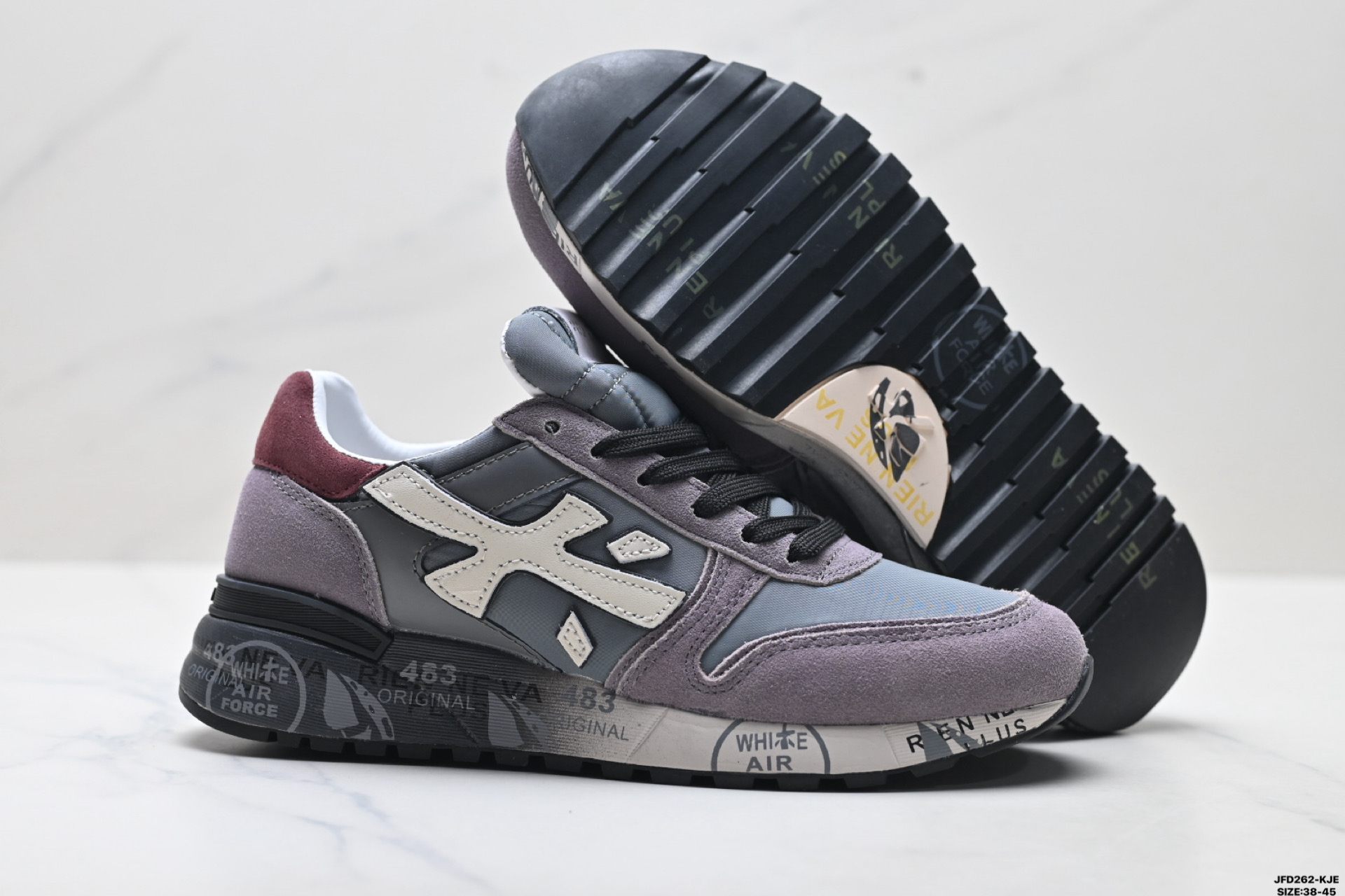 190 PREMIATA 牛剖层革 舒适 时尚 经典涂鸦 简约 低帮 生活休闲鞋
