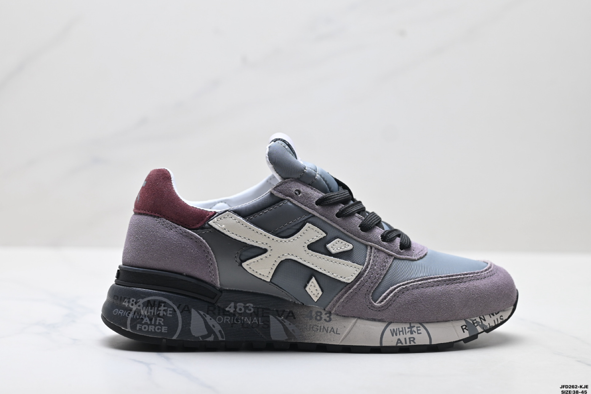190 PREMIATA 牛剖层革 舒适 时尚 经典涂鸦 简约 低帮 生活休闲鞋