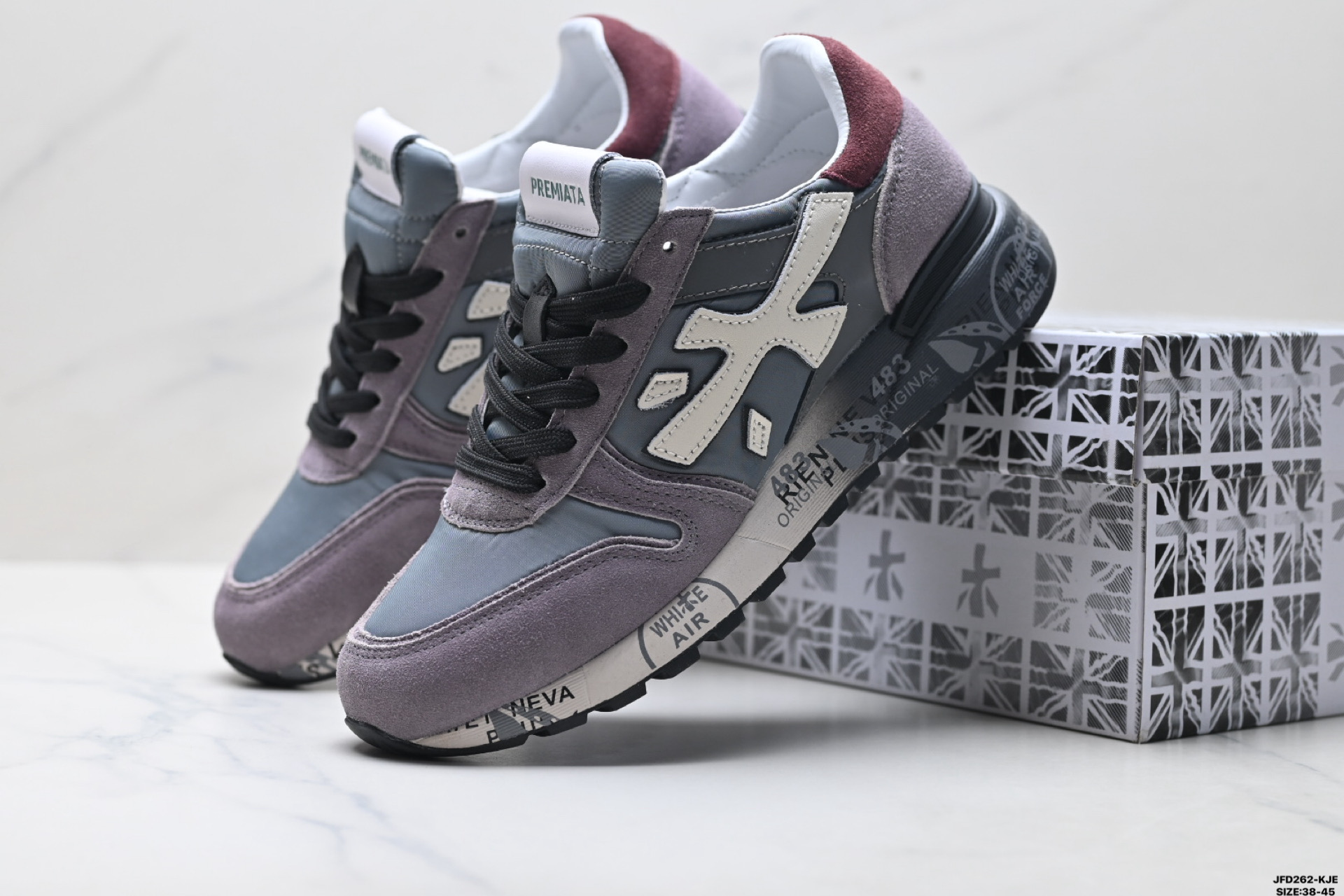 190 PREMIATA 牛剖层革 舒适 时尚 经典涂鸦 简约 低帮 生活休闲鞋