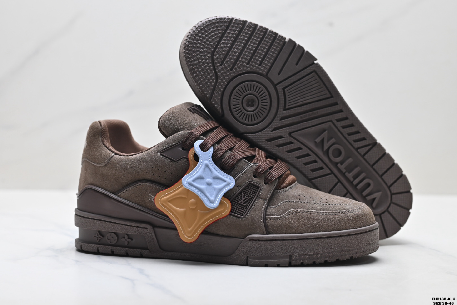 450 纯原Louis Vuitton Trainer Sneaker Low 路易威登 高奢休闲运动文化百搭板鞋