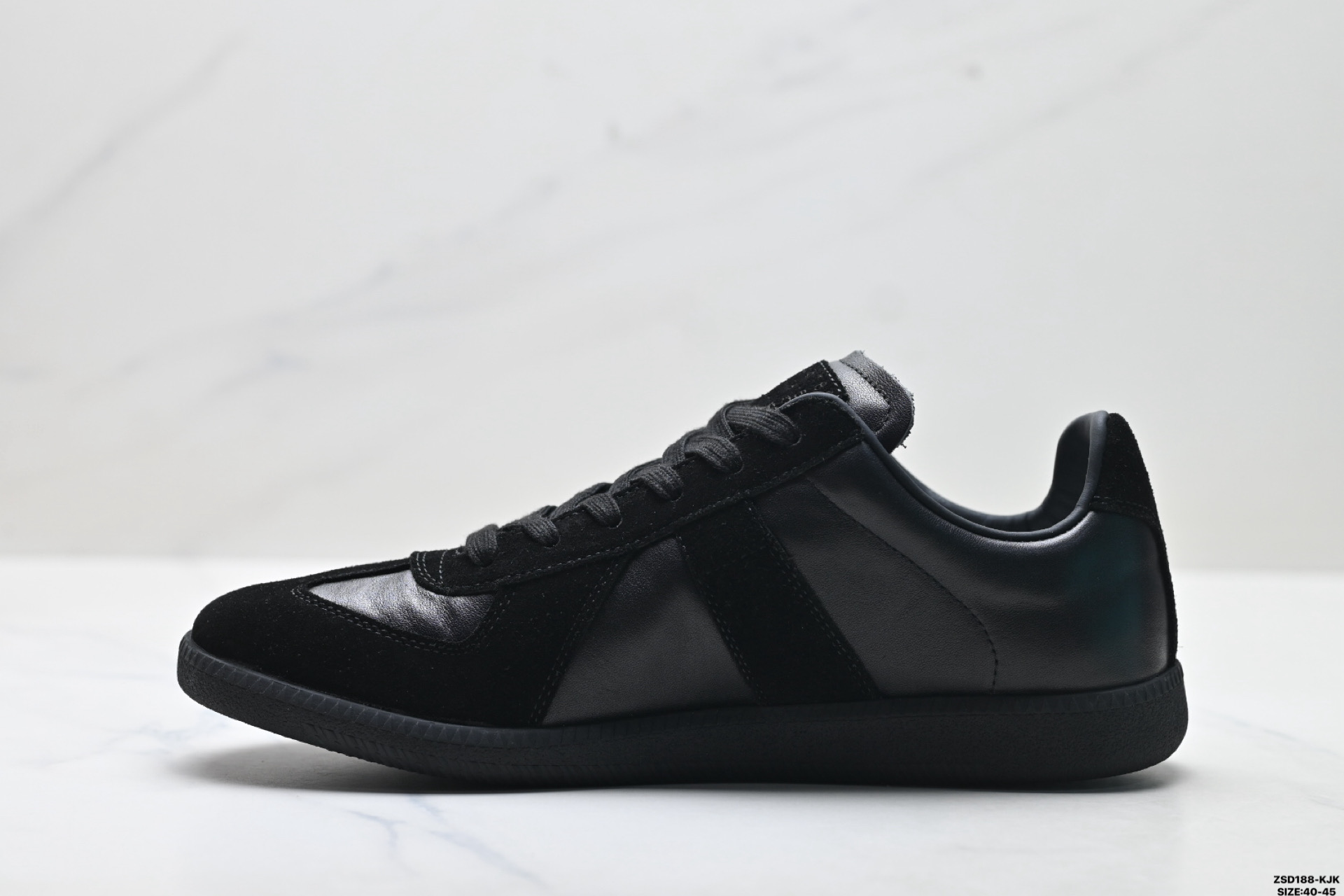 340 纯原Maison Margiela 梅森马吉拉 Replica Wedge 小牛皮圆头系带 低帮板鞋 S57WS0236