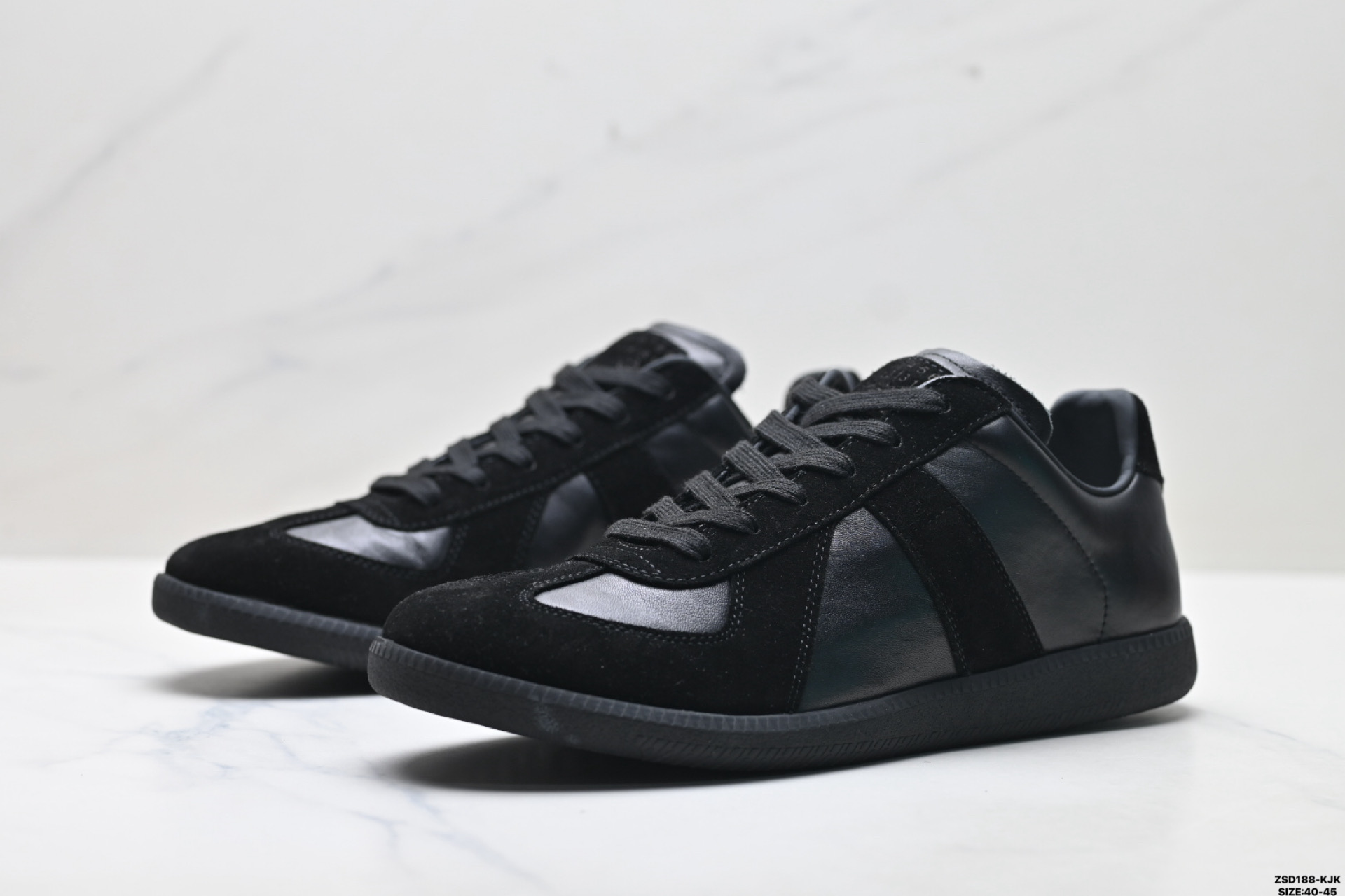 340 纯原Maison Margiela 梅森马吉拉 Replica Wedge 小牛皮圆头系带 低帮板鞋 S57WS0236