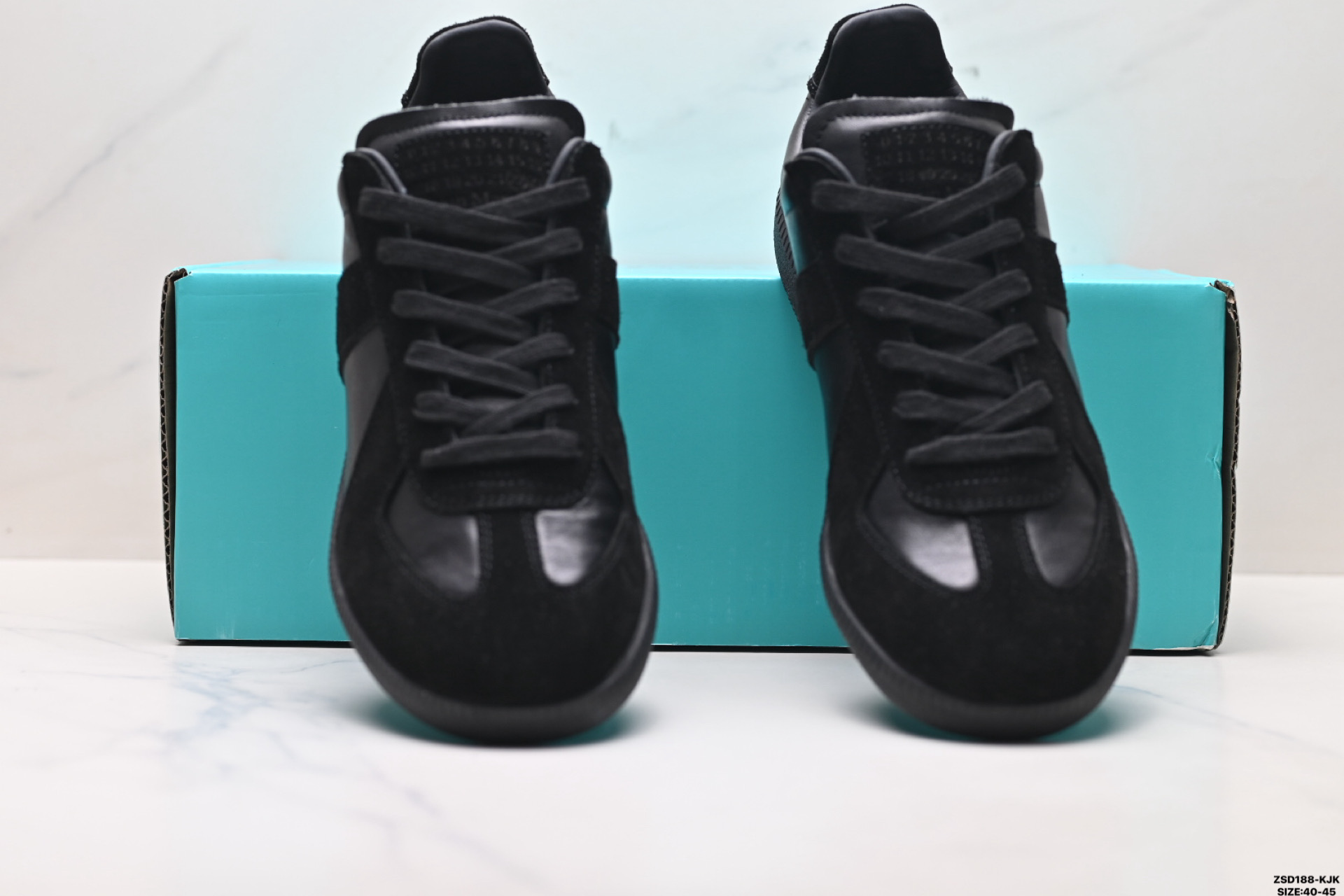 340 纯原Maison Margiela 梅森马吉拉 Replica Wedge 小牛皮圆头系带 低帮板鞋 S57WS0236