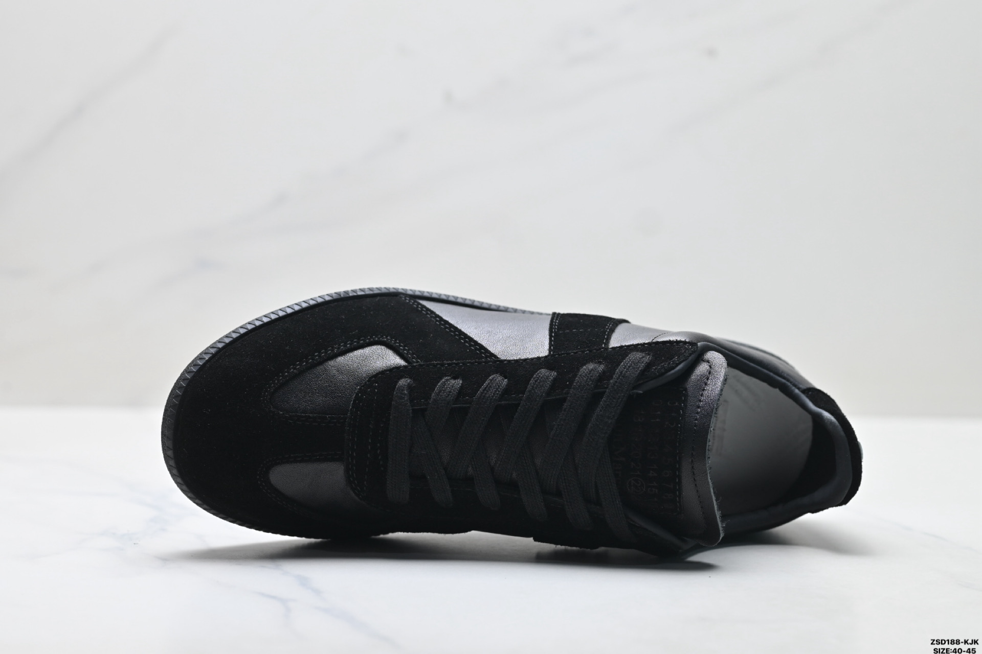 340 纯原Maison Margiela 梅森马吉拉 Replica Wedge 小牛皮圆头系带 低帮板鞋 S57WS0236