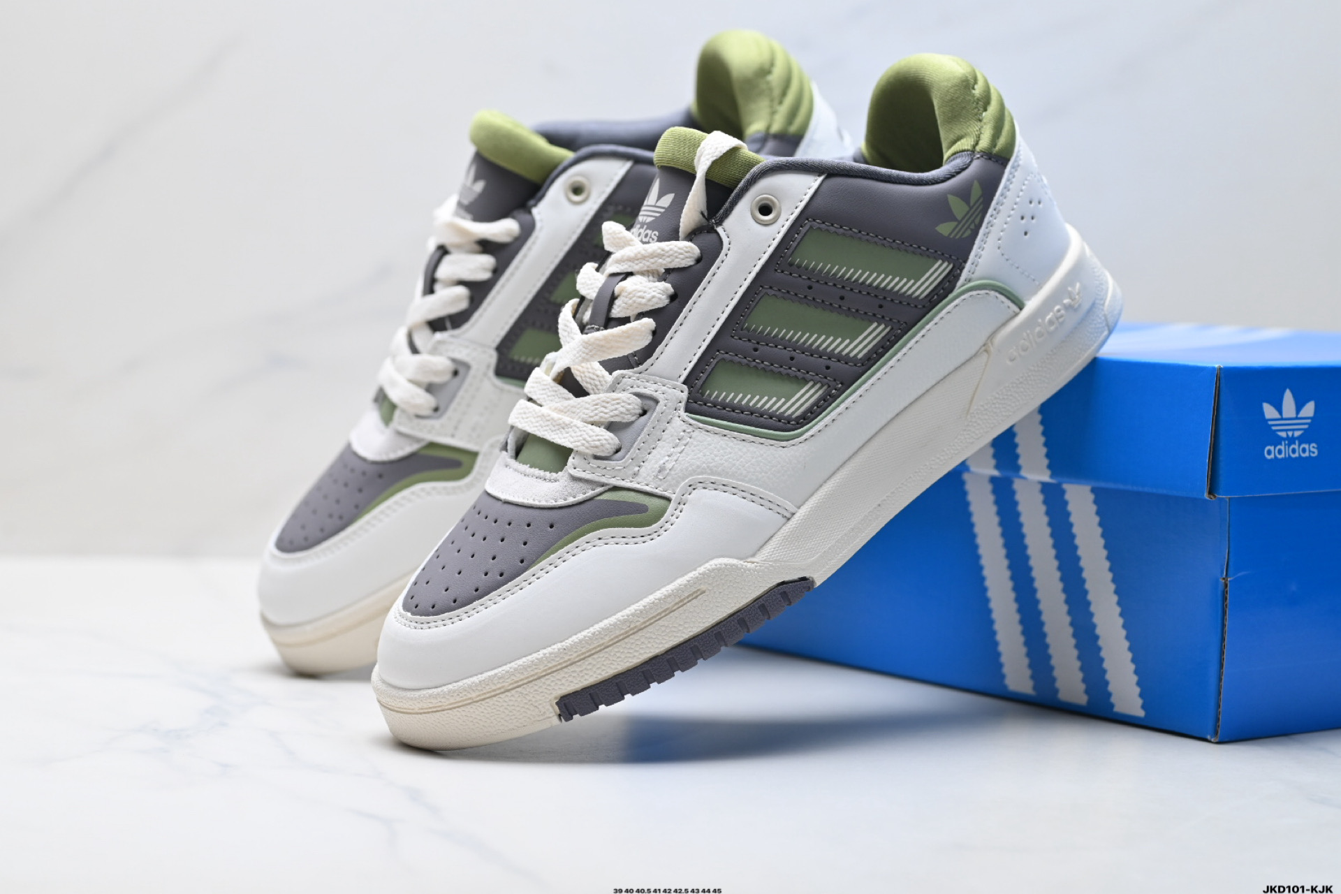 180 Adidas Originals Drop Step 42 Low 2 阿迪达斯 皮革系带 防滑耐磨 低帮板鞋 IG4335