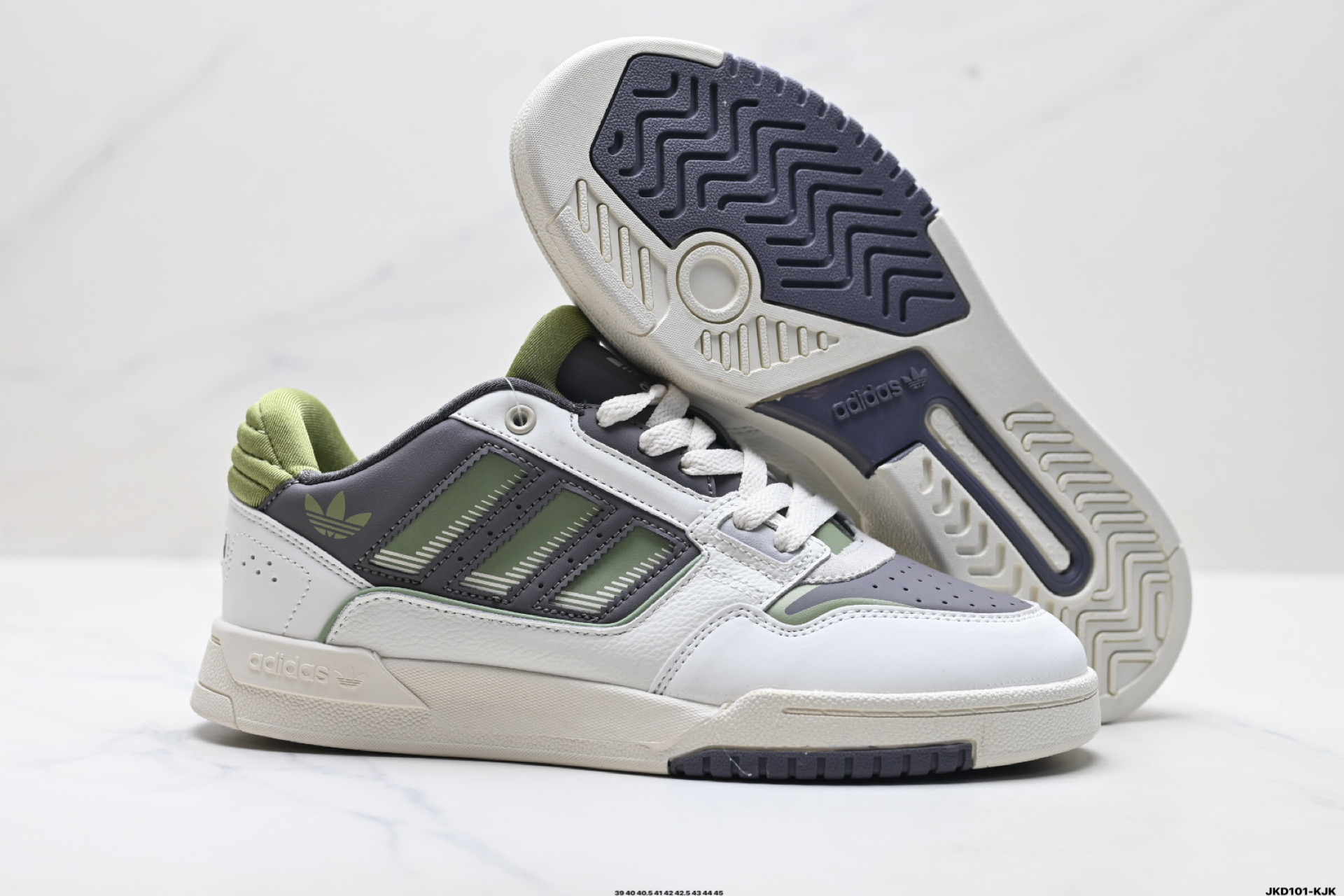 180 Adidas Originals Drop Step 42 Low 2 阿迪达斯 皮革系带 防滑耐磨 低帮板鞋 IG4335