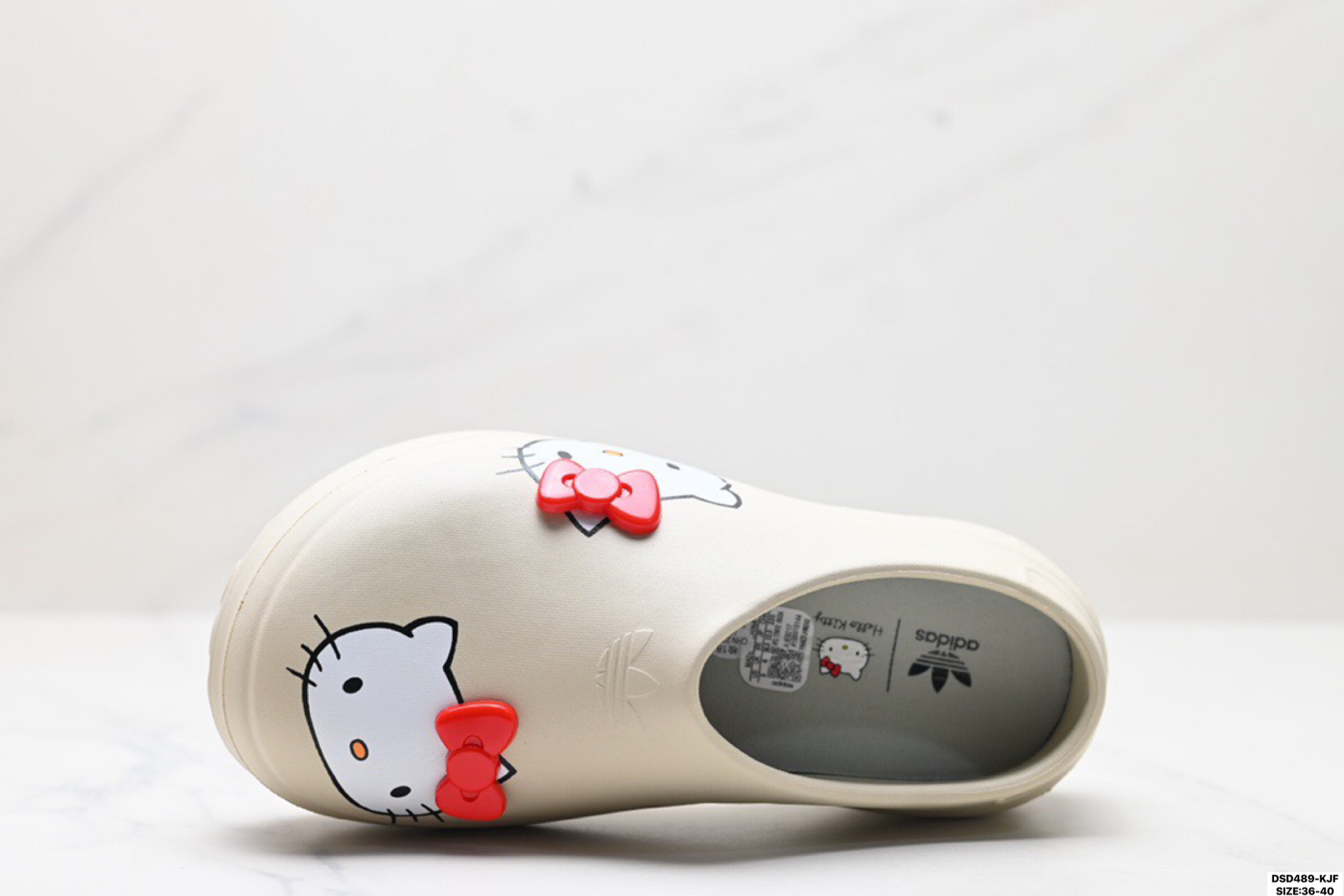 110 Adidas Originals Adifom Stan Smith Mule Hello Kitty联名 阿迪达斯 厨师鞋 IE7051