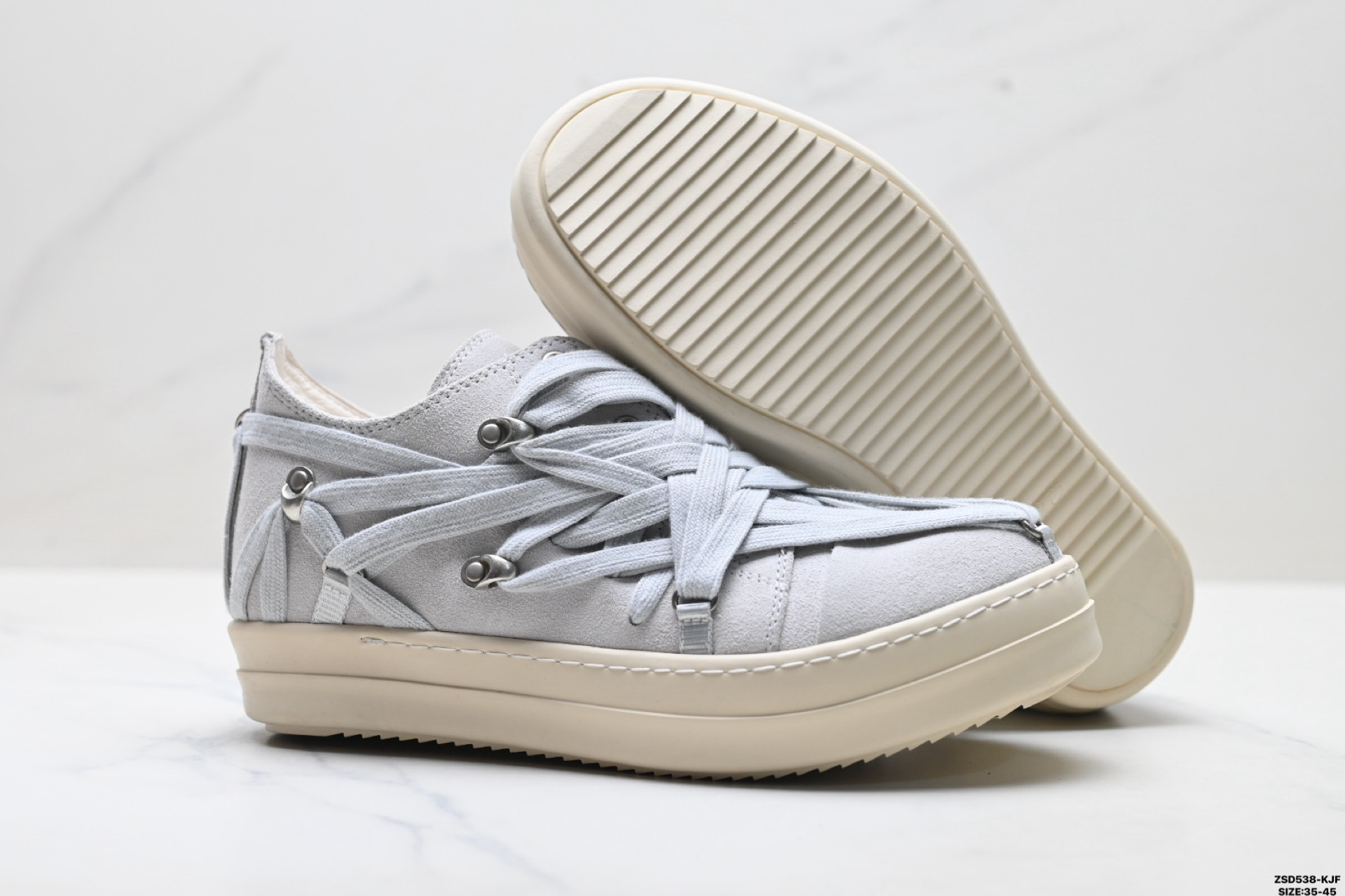 340 Rick Owens Ro Mega Hollywood 瑞克·欧文斯 小牛皮 圆头系带 低帮板鞋-Chinese UA Cheap High Quatity Brand Clothes Bags handbags Sneakers wholesale wholesaler seller from China Factory suppliers Fashion Clothing Shoes best Quality Beautiful Price 340 Rick Owens Ro Mega Hollywood 瑞克·欧文斯 小牛皮 圆头系带 低帮板鞋
