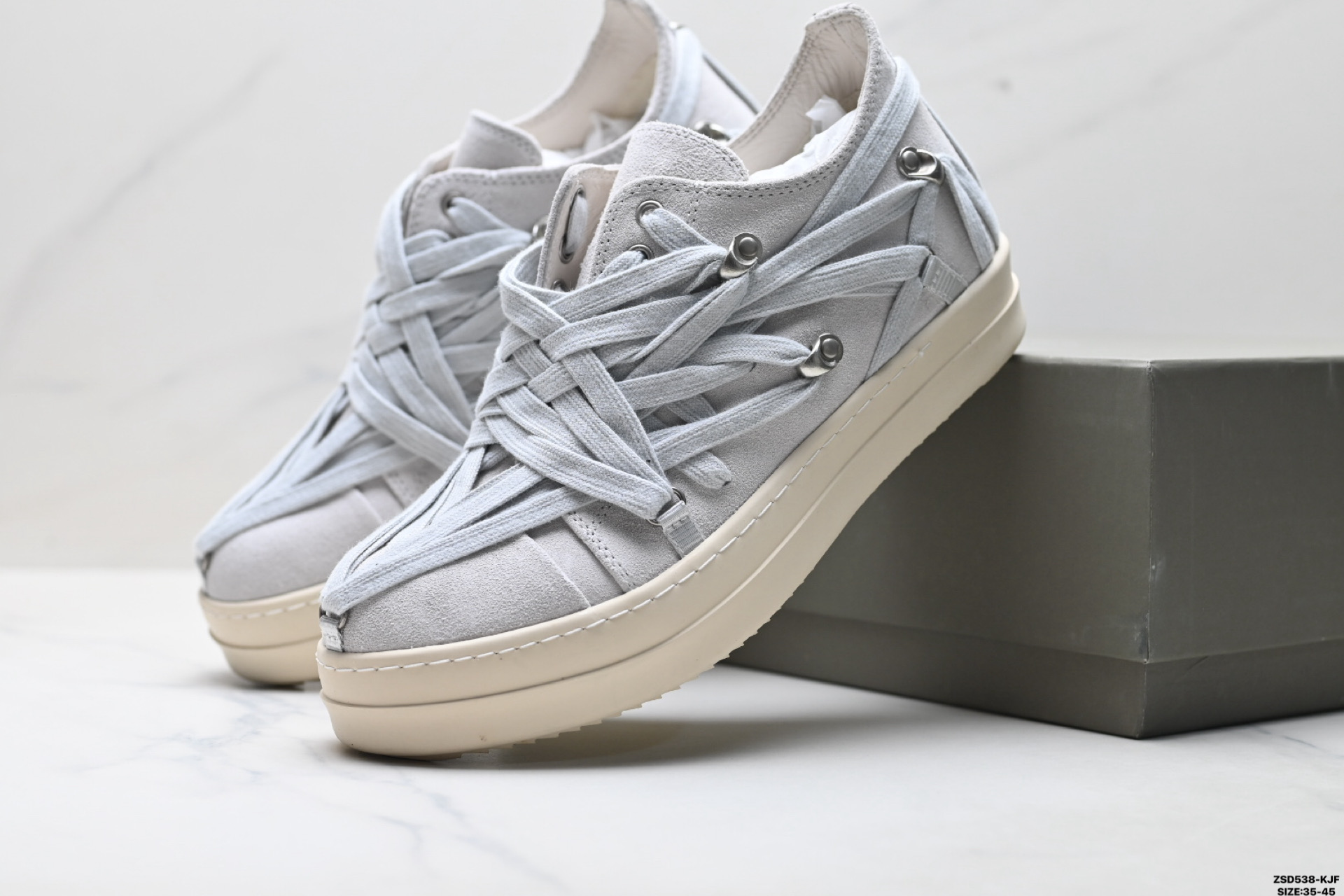 340 Rick Owens Ro Mega Hollywood 瑞克·欧文斯 小牛皮 圆头系带 低帮板鞋-Chinese UA Cheap High Quatity Brand Clothes Bags handbags Sneakers wholesale wholesaler seller from China Factory suppliers Fashion Clothing Shoes best Quality Beautiful Price 340 Rick Owens Ro Mega Hollywood 瑞克·欧文斯 小牛皮 圆头系带 低帮板鞋