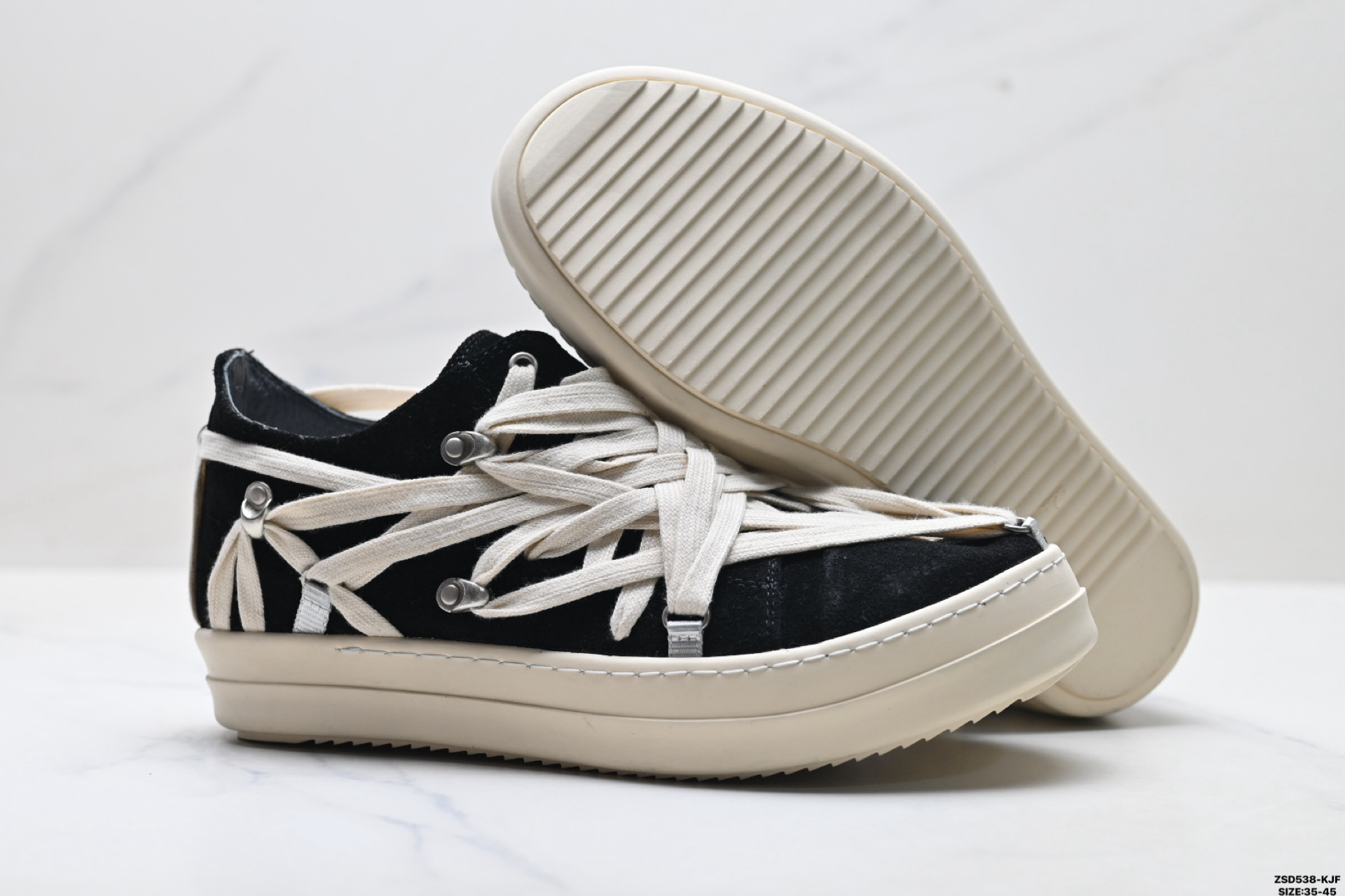 340 Rick Owens Ro Mega Hollywood 瑞克·欧文斯 小牛皮 圆头系带 低帮板鞋-Chinese UA Cheap High Quatity Brand Clothes Bags handbags Sneakers wholesale wholesaler seller from China Factory suppliers Fashion Clothing Shoes best Quality Beautiful Price 340 Rick Owens Ro Mega Hollywood 瑞克·欧文斯 小牛皮 圆头系带 低帮板鞋