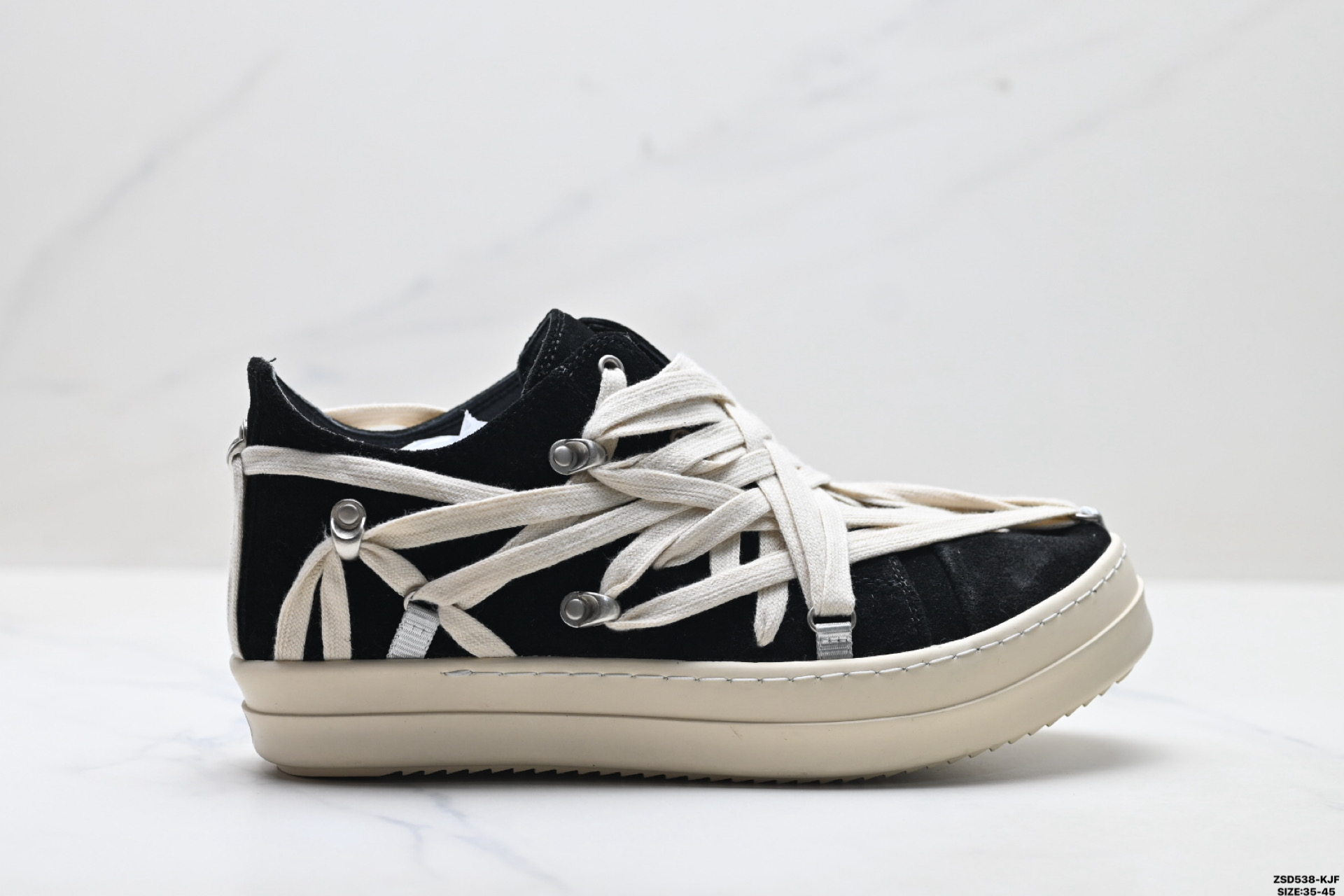 340 Rick Owens Ro Mega Hollywood 瑞克·欧文斯 小牛皮 圆头系带 低帮板鞋-Chinese UA Cheap High Quatity Brand Clothes Bags handbags Sneakers wholesale wholesaler seller from China Factory suppliers Fashion Clothing Shoes best Quality Beautiful Price 340 Rick Owens Ro Mega Hollywood 瑞克·欧文斯 小牛皮 圆头系带 低帮板鞋