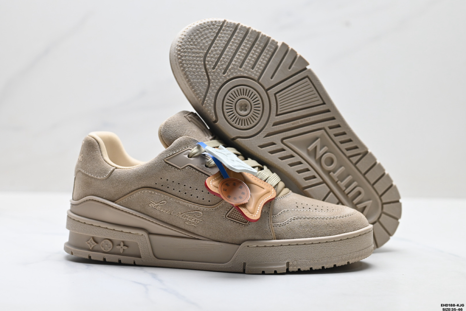 450 纯原Louis Vuitton Trainer Sneaker Low 路易威登 高奢休闲运动文化百搭板鞋