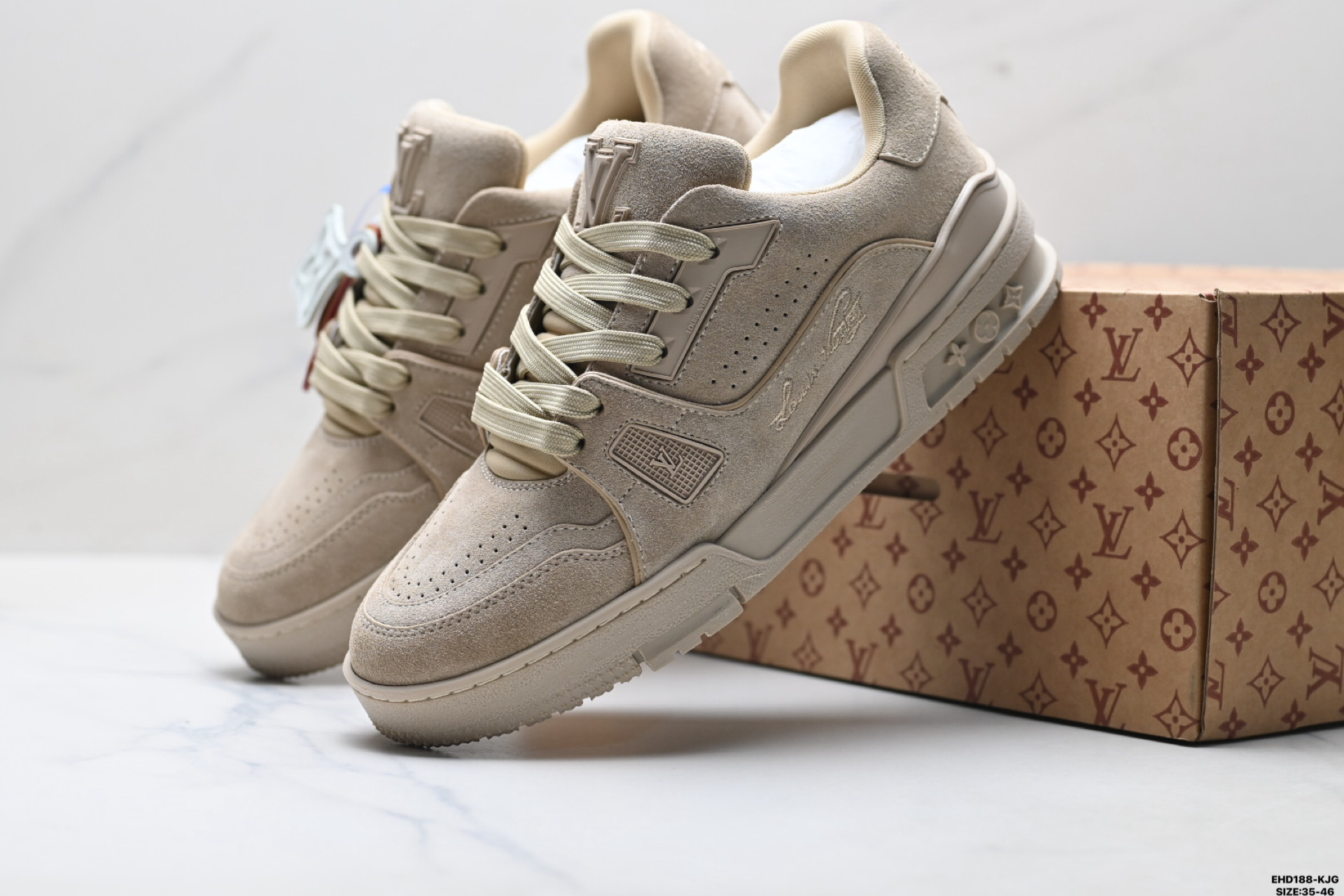 450 纯原Louis Vuitton Trainer Sneaker Low 路易威登 高奢休闲运动文化百搭板鞋